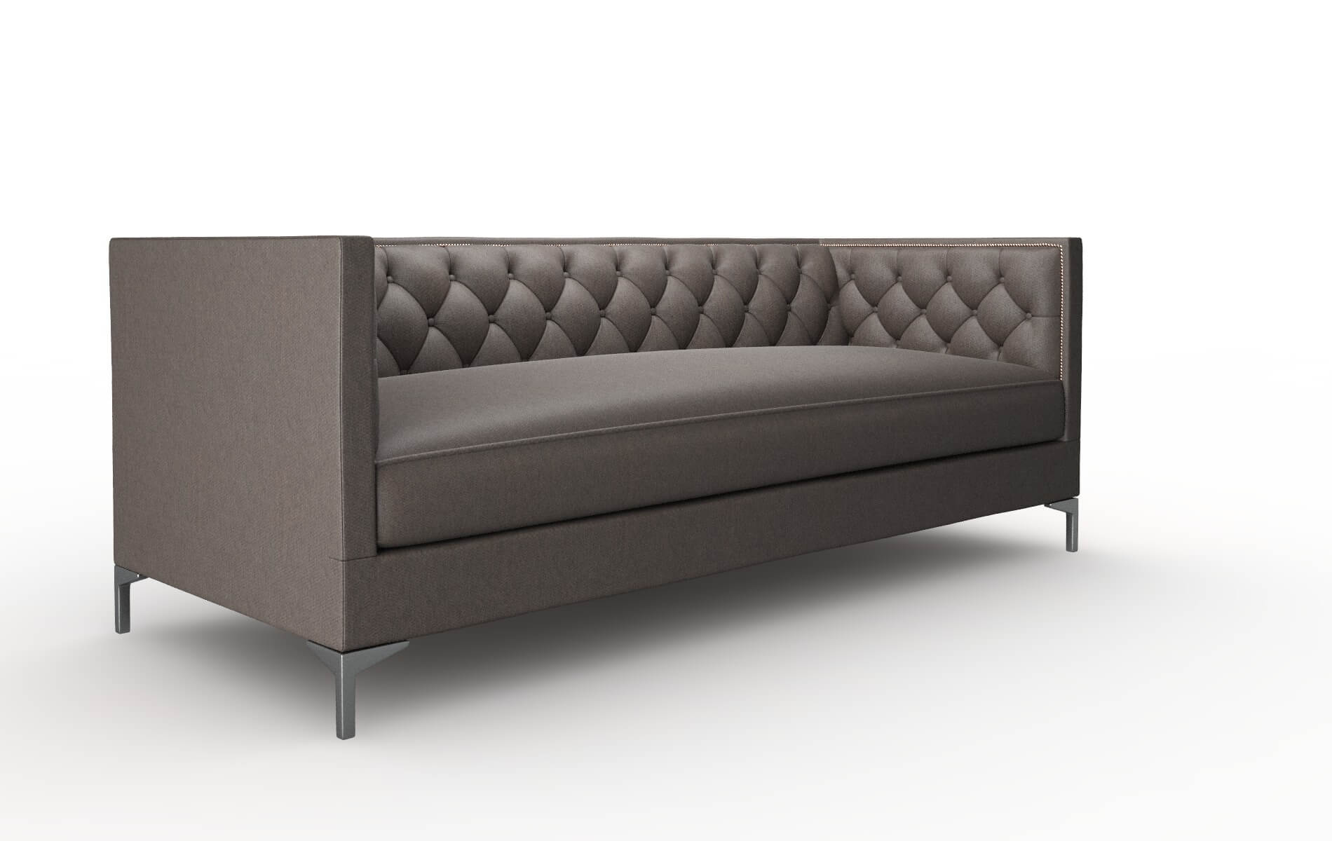Gosford Cosmo Chocolate Sofa metal legs 2