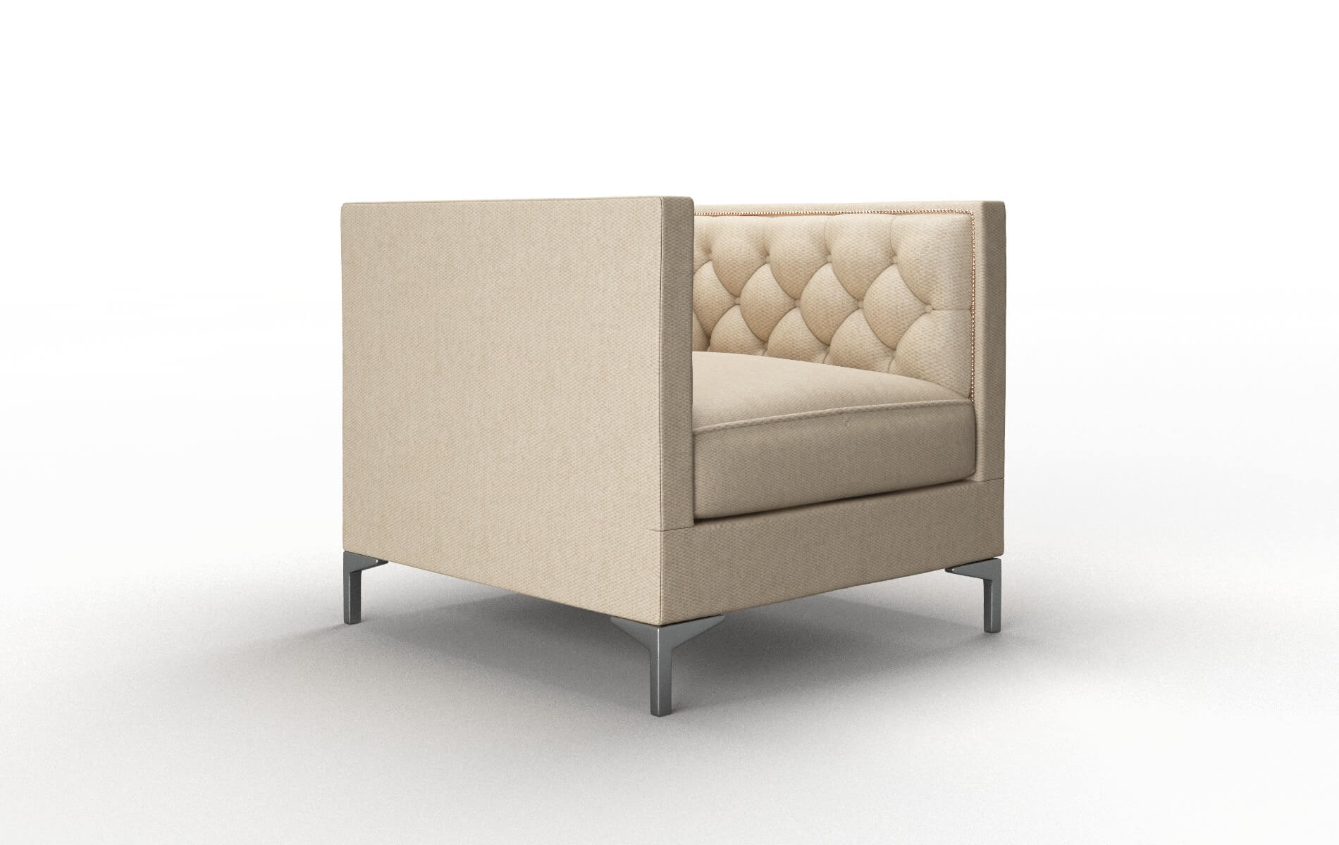 Gosford Cosmo Fawn Chair metal legs 2