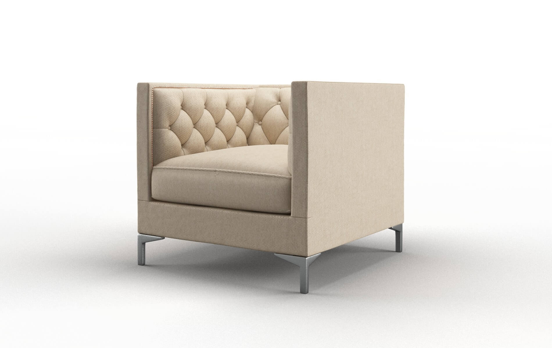 Gosford Cosmo Fawn Chair metal legs 4