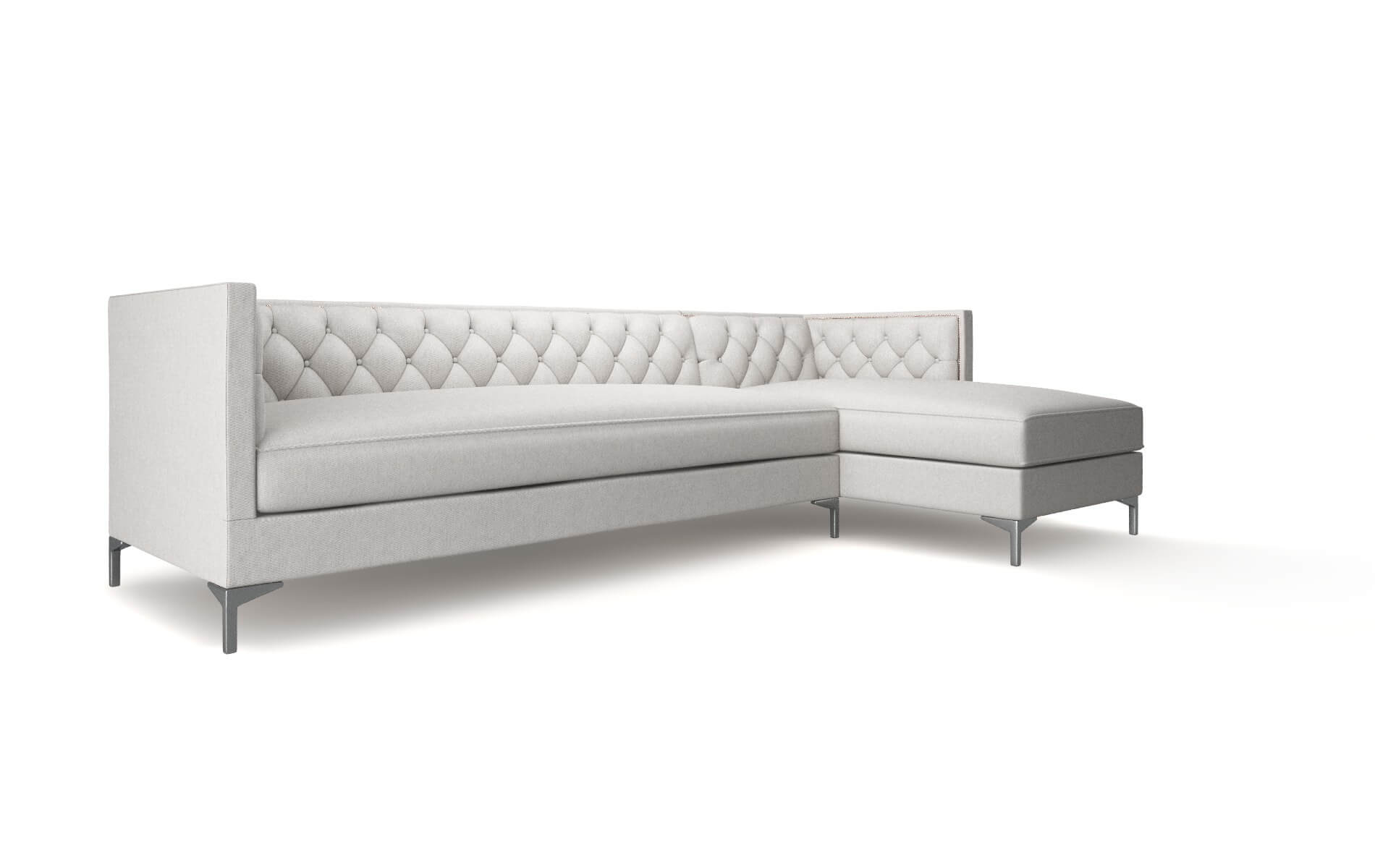 Gosford Cosmo Silver Panel metal legs 2