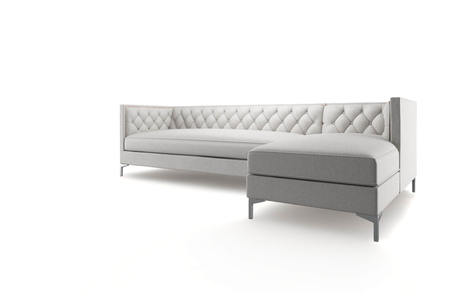 Gosford Cosmo Silver Panel metal legs 4