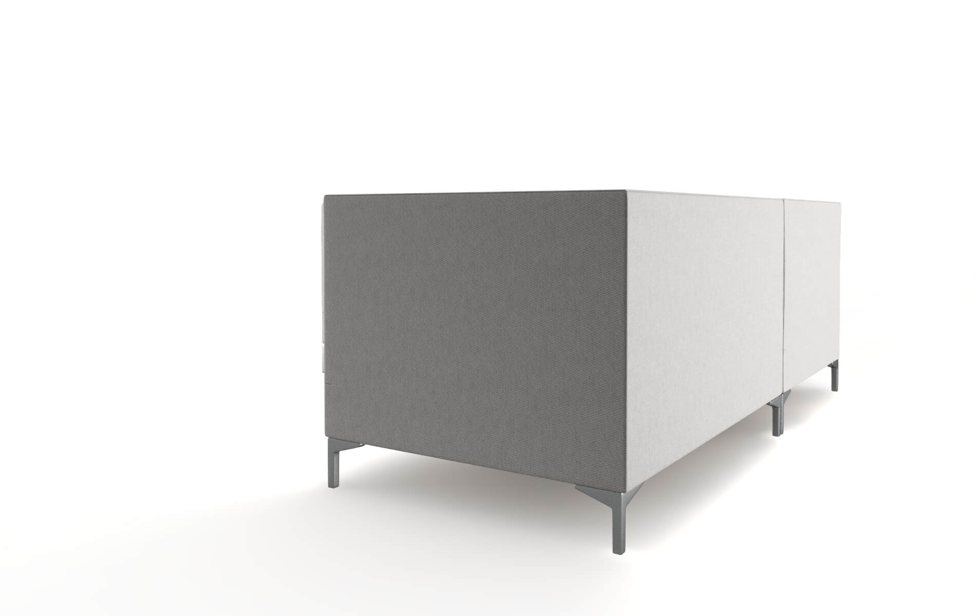 Gosford Cosmo Silver Sectional metal legs 4