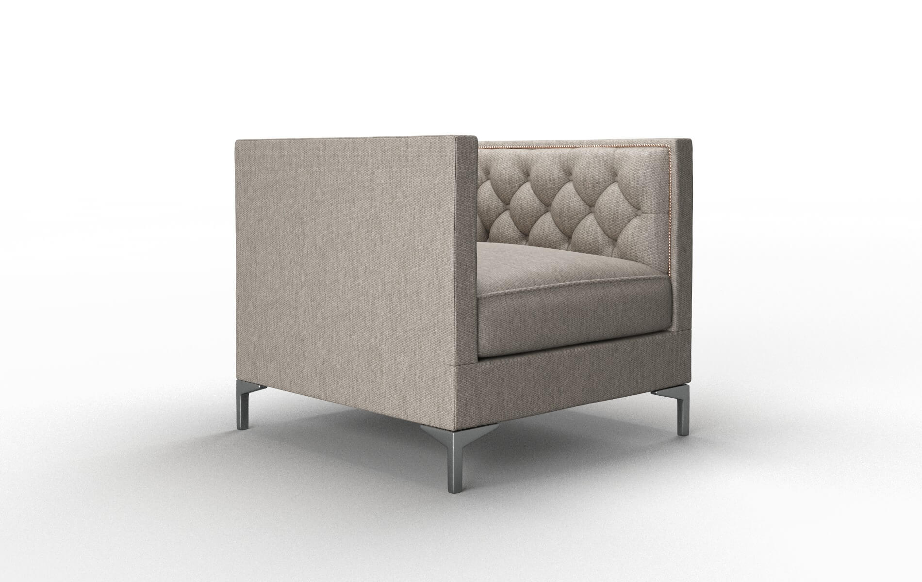 Gosford Cosmo Taupe Chair metal legs 2