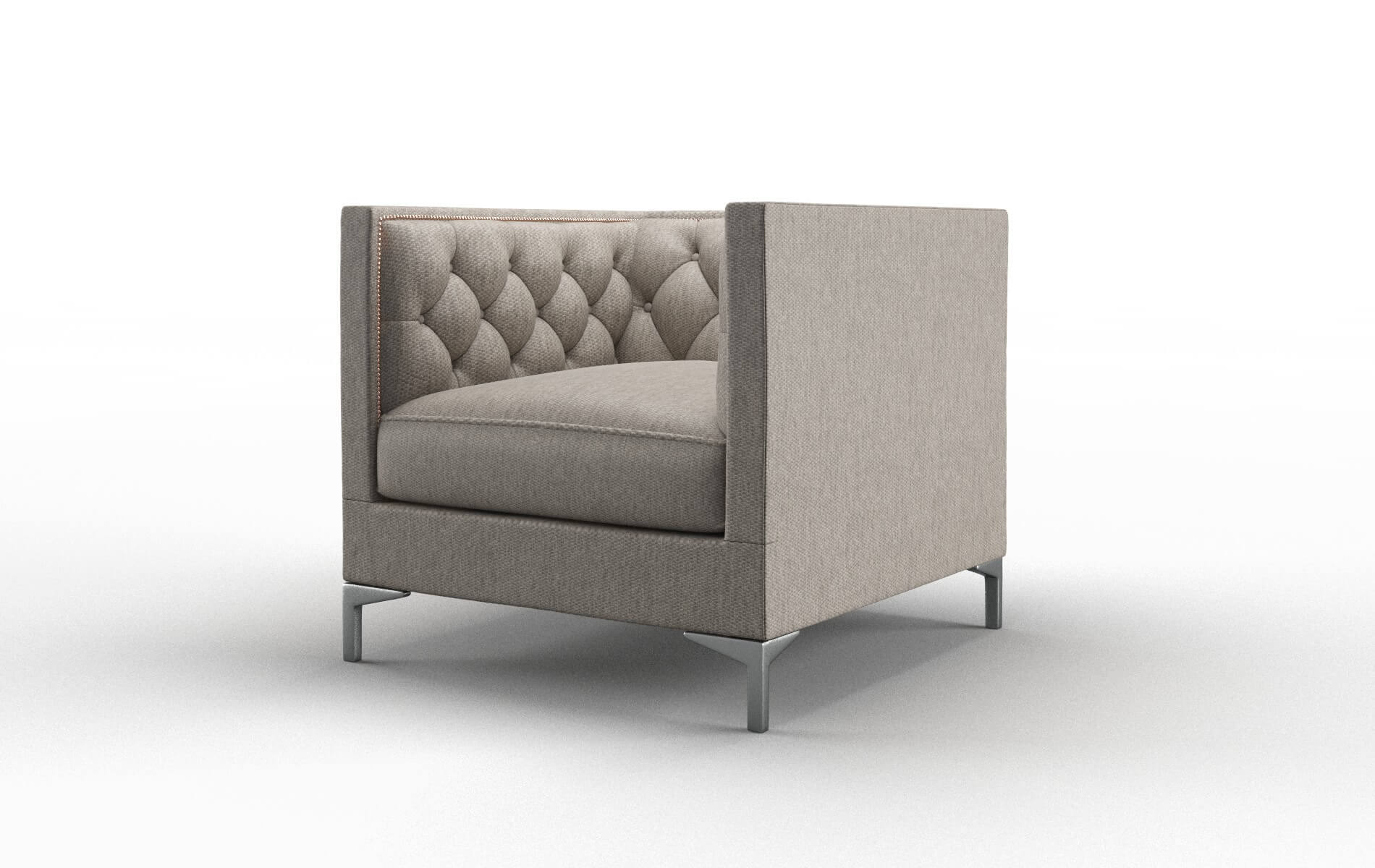 Gosford Cosmo Taupe Chair metal legs 4