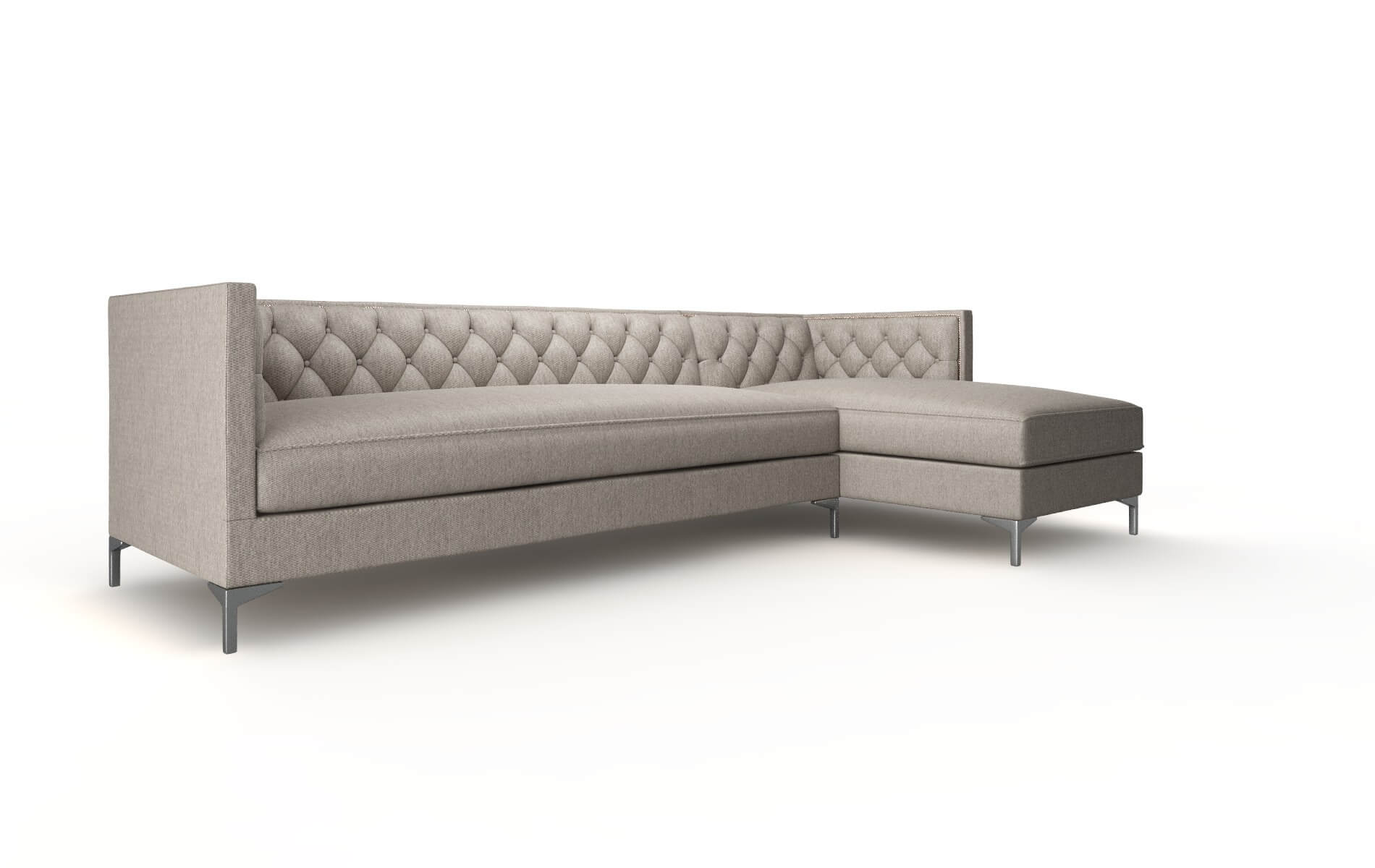 Gosford Cosmo Taupe Panel metal legs 2