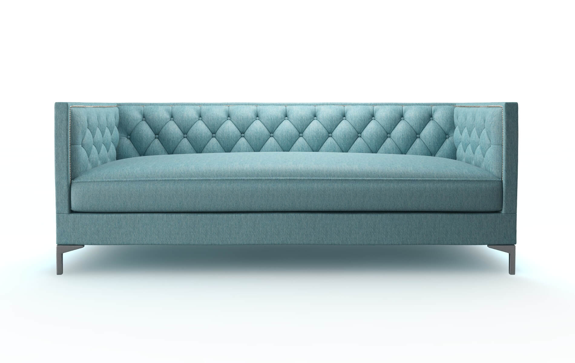 Gosford Cosmo Turquoise Sofa metal legs 1