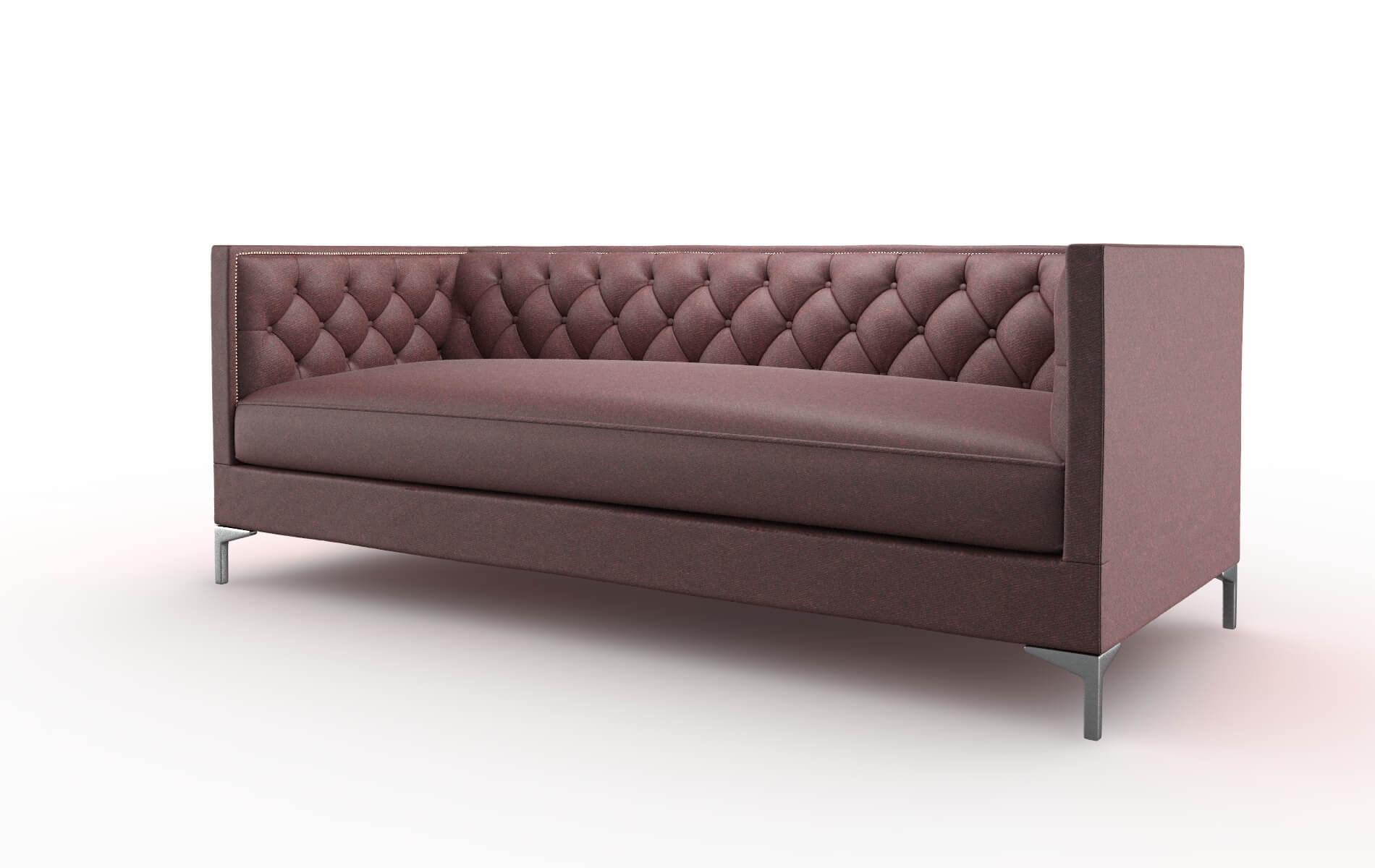 Gosford Derby Berry Sofa metal legs 4