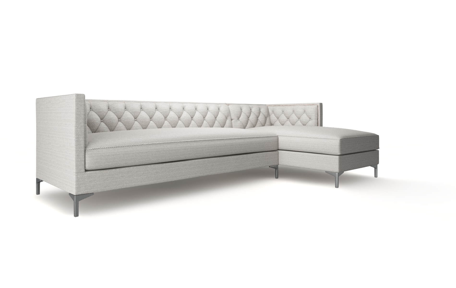 Gosford Derby Grey Panel metal legs 2