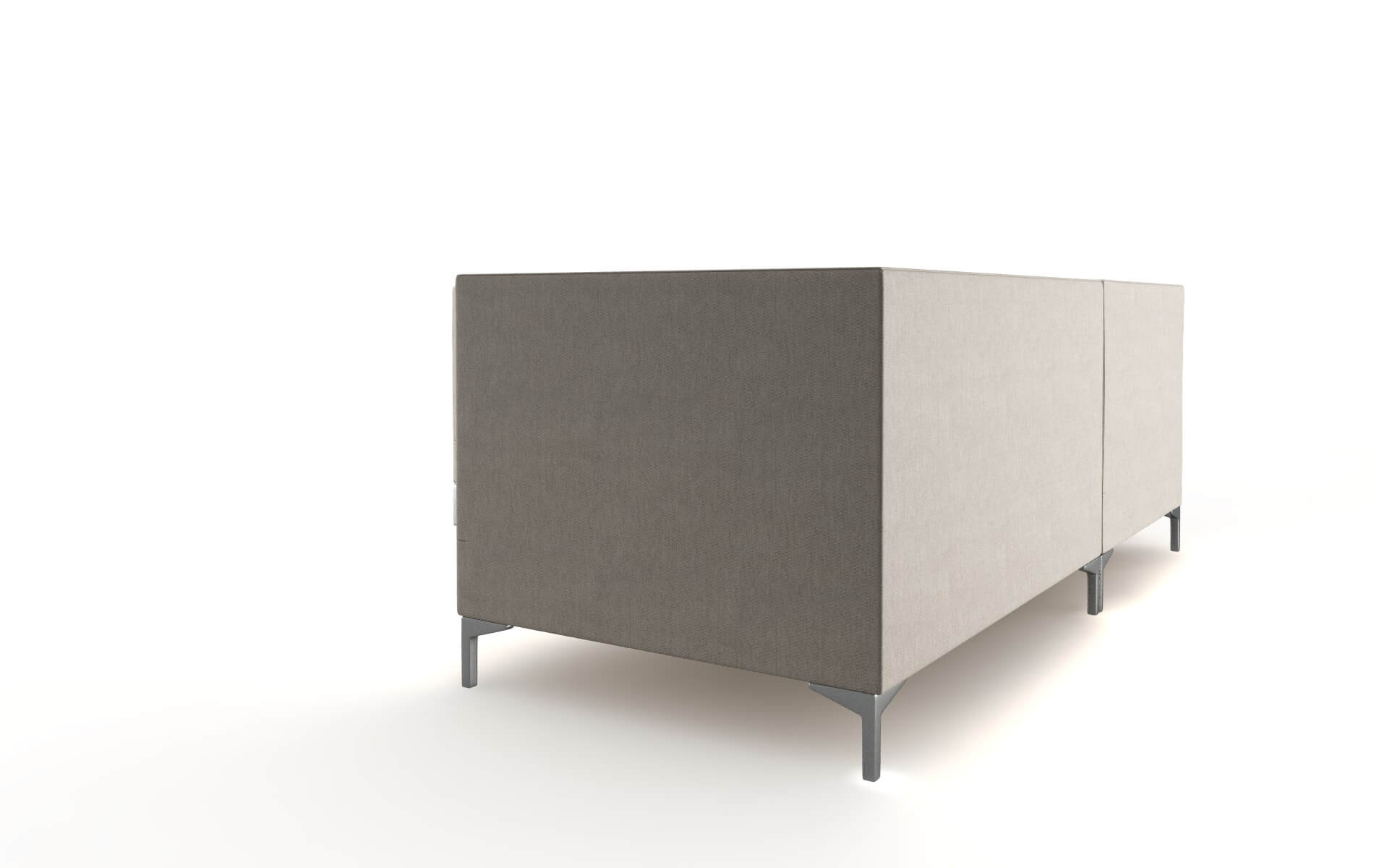 Gosford Derby Linen Sectional metal legs 4