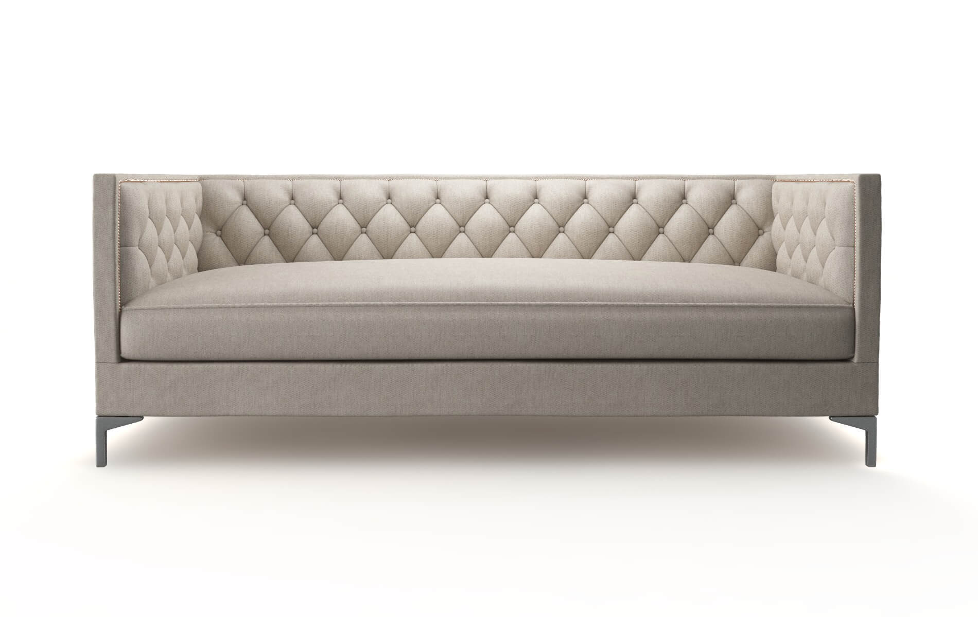 Gosford Derby Linen Sofa metal legs 1