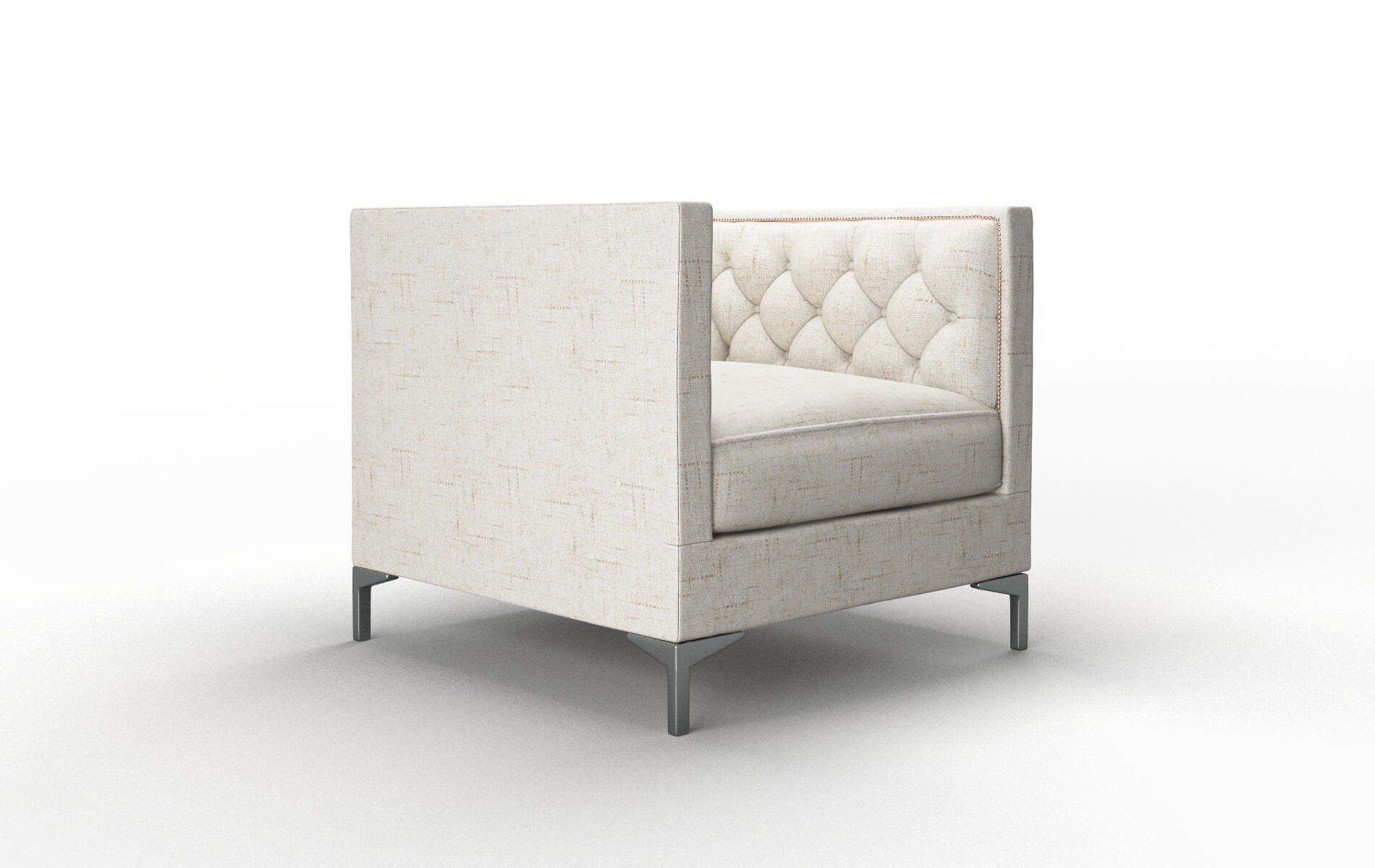 Gosford Derby Taupe Chair metal legs 2