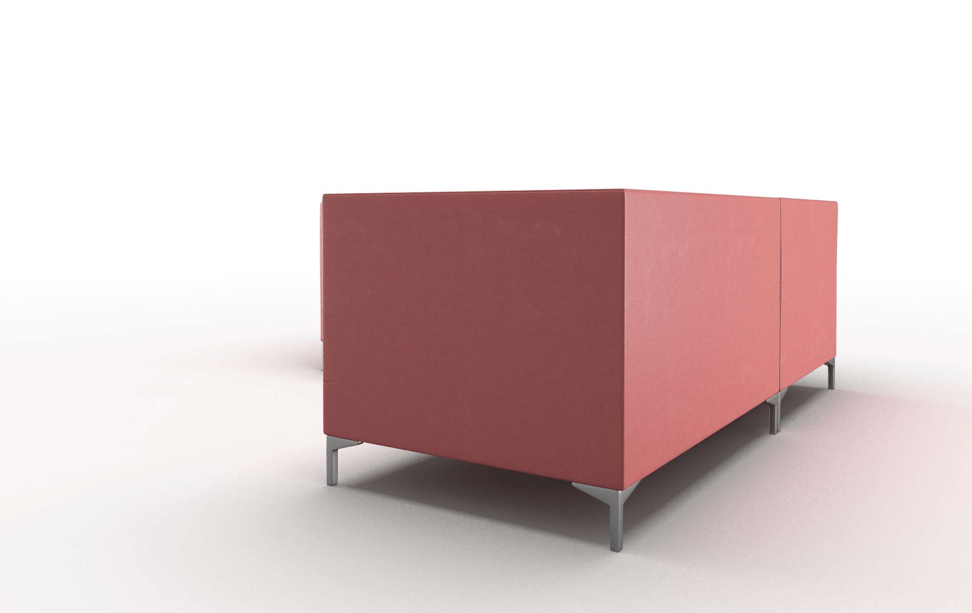 Gosford Dillion Cordovan Sectional metal legs 4