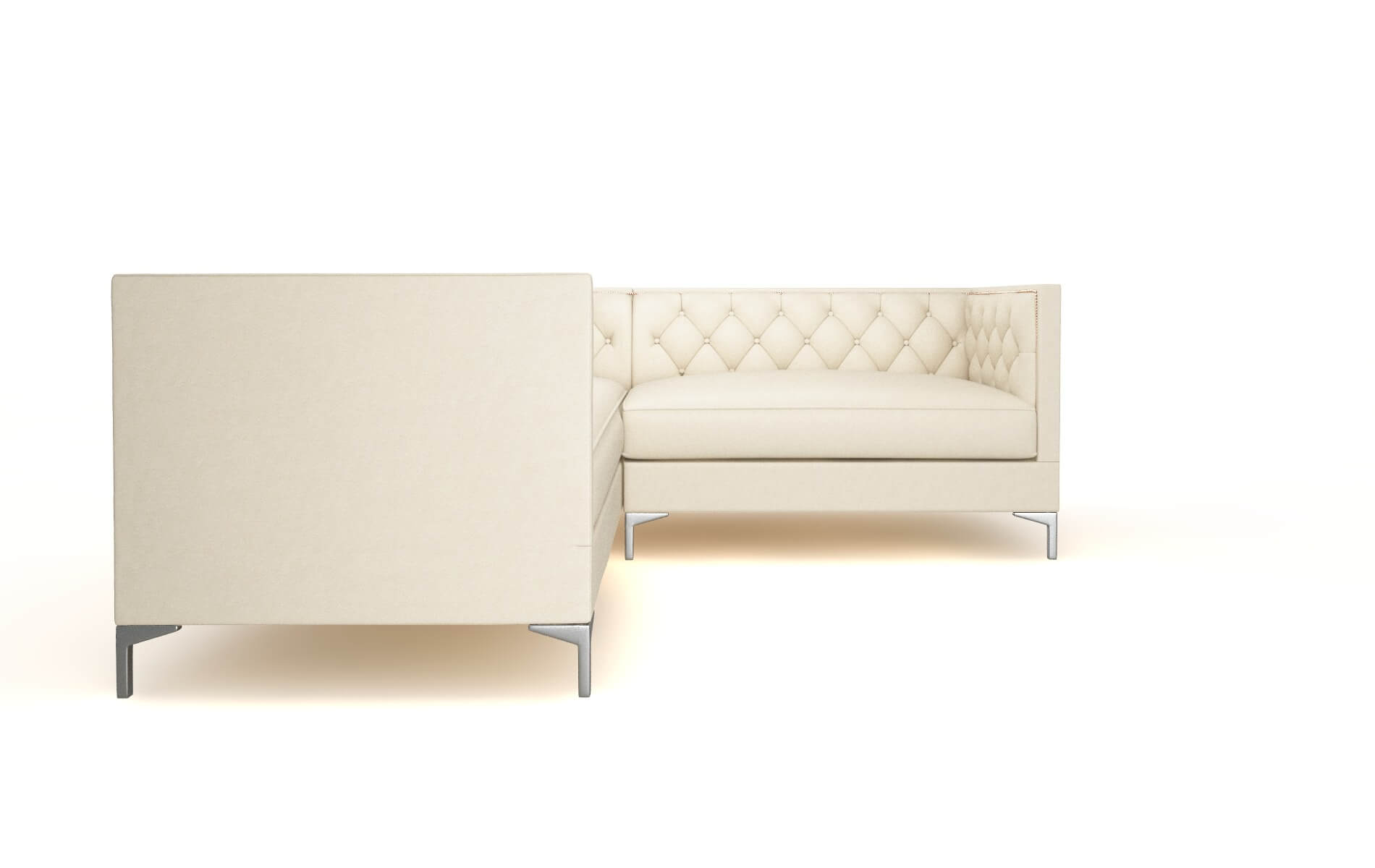 Gosford Dream_d Almond Sectional metal legs 2