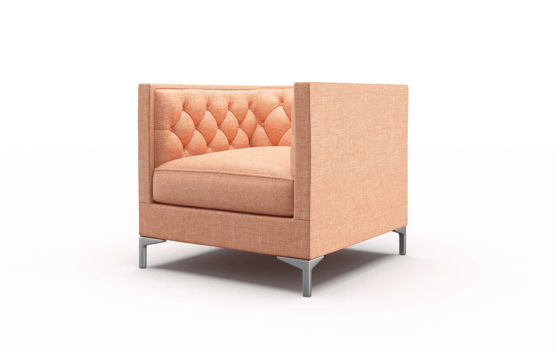 Gosford Durham Tangerine Chair metal legs 4