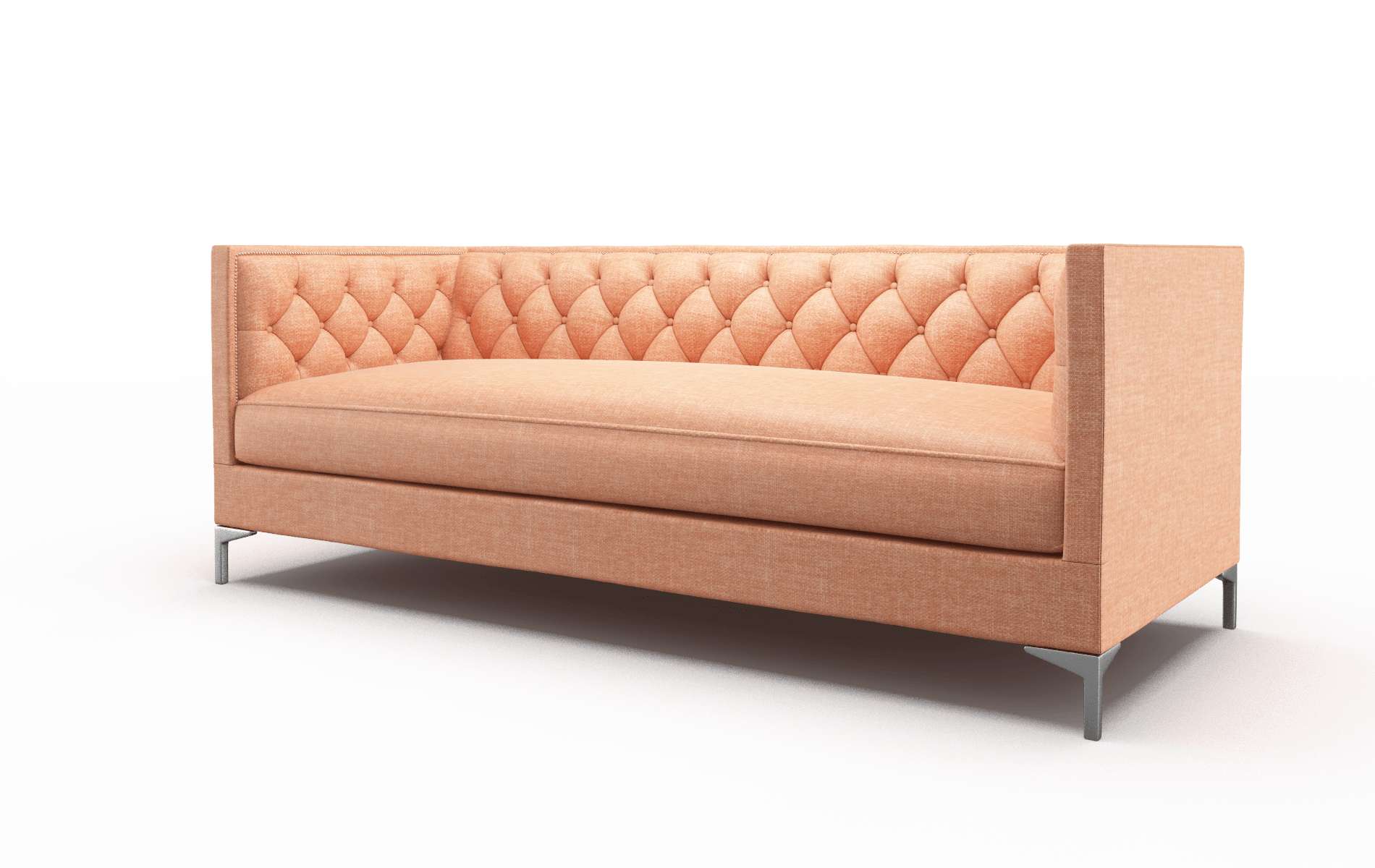 Gosford Durham Tangerine Sofa metal legs 4