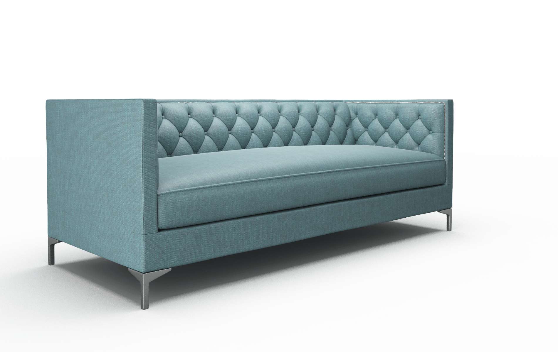 Gosford Elliot Teal Sofa metal legs 2
