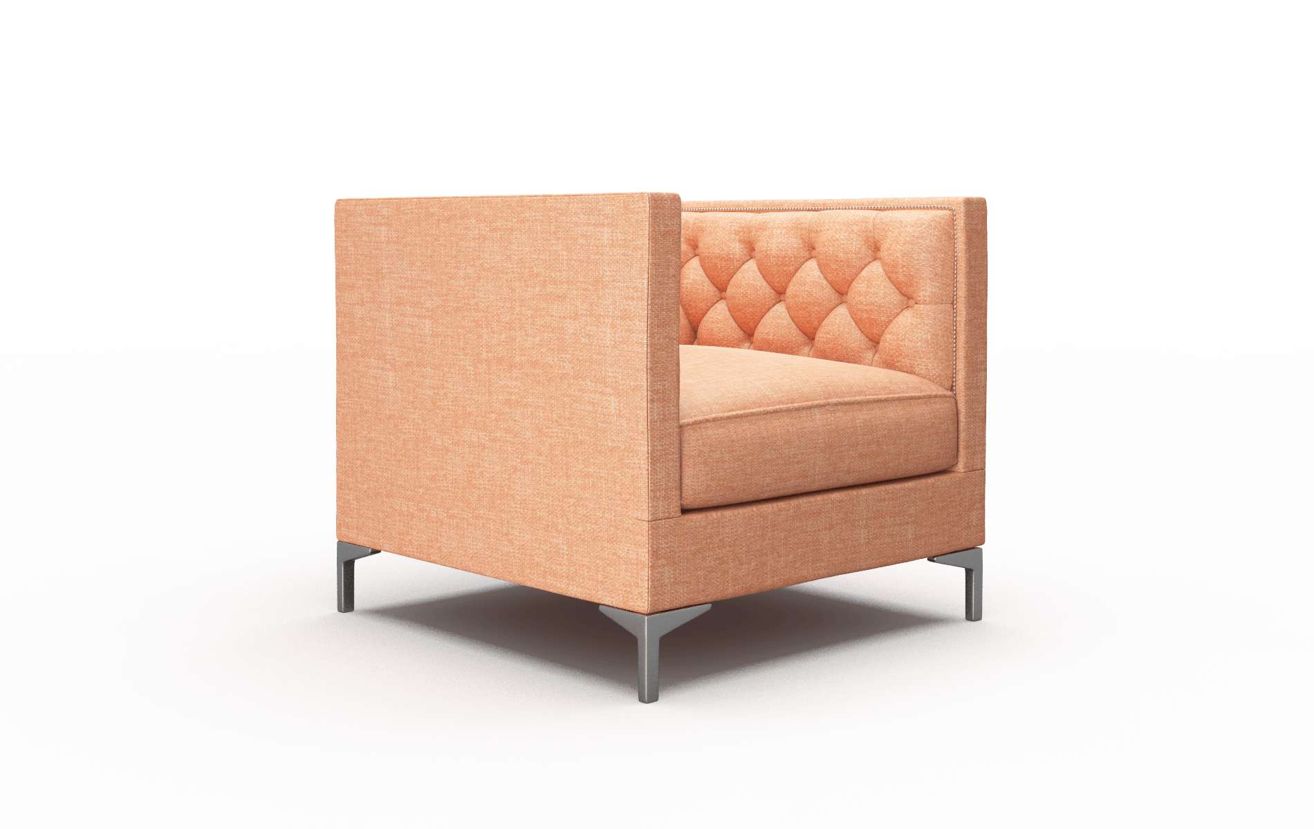 Gosford Hepburn Appricot Chair metal legs 2