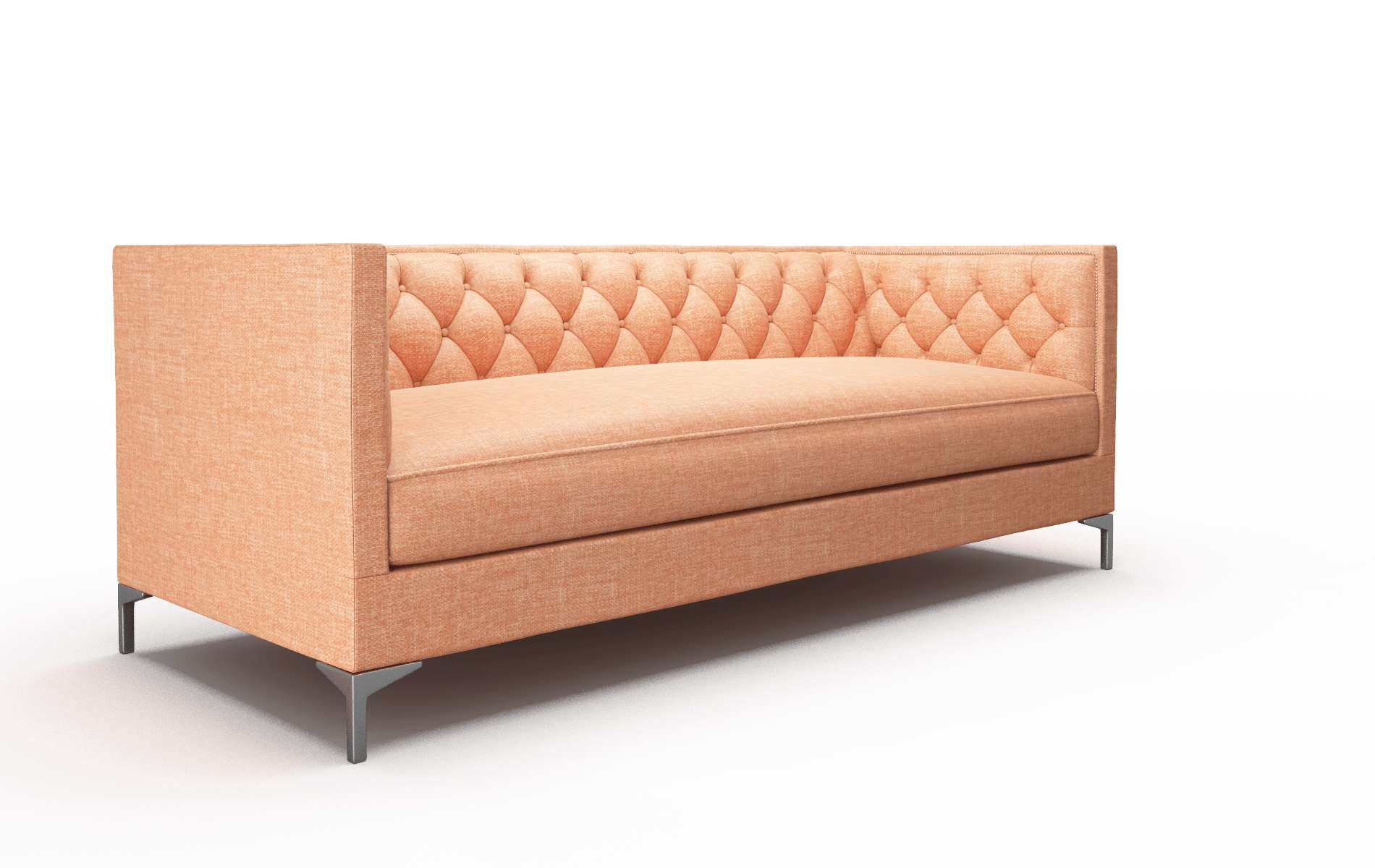 Gosford Hepburn Appricot Sofa metal legs 2