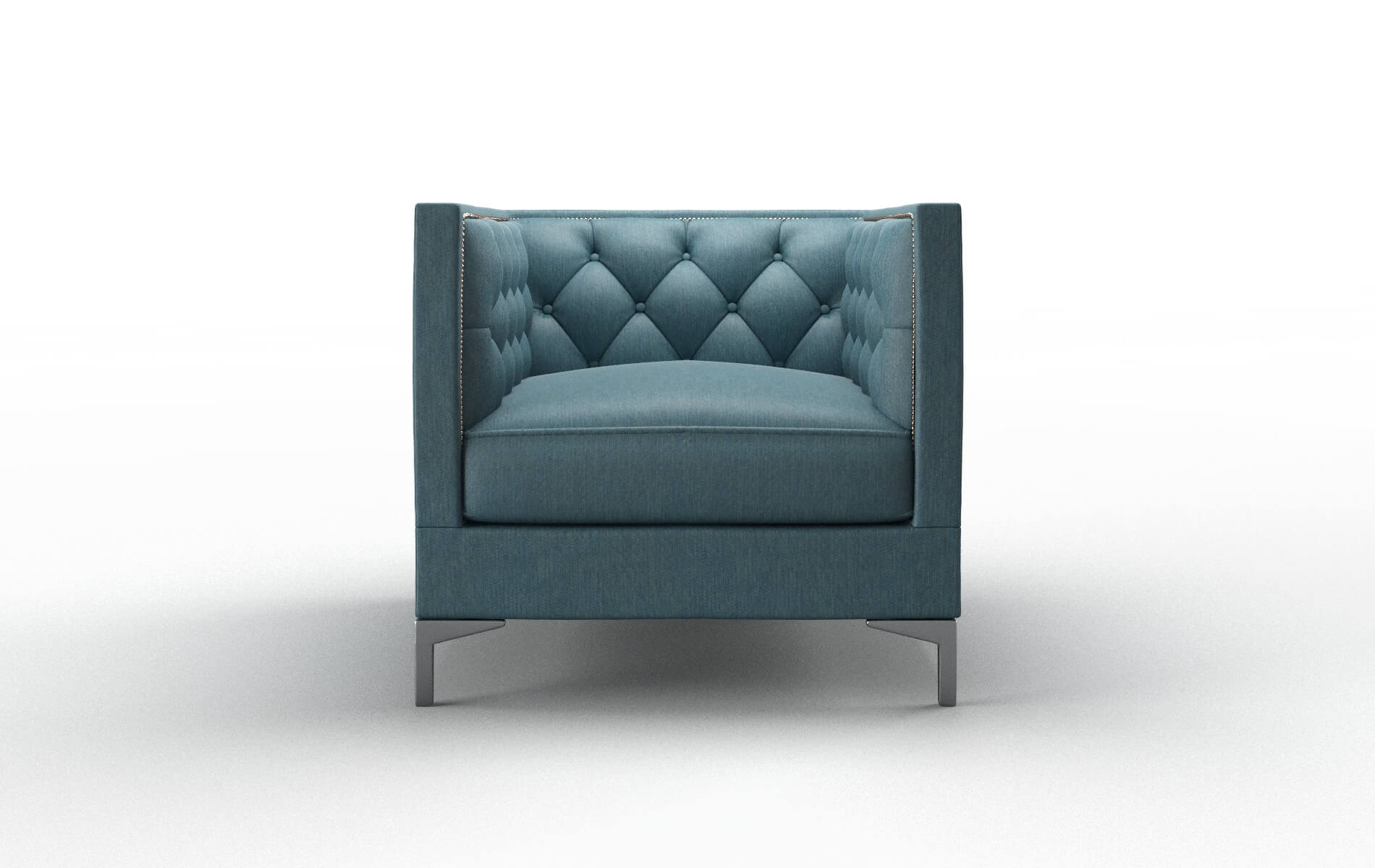 Gosford Hepburn teal Chair Metal Legs  1