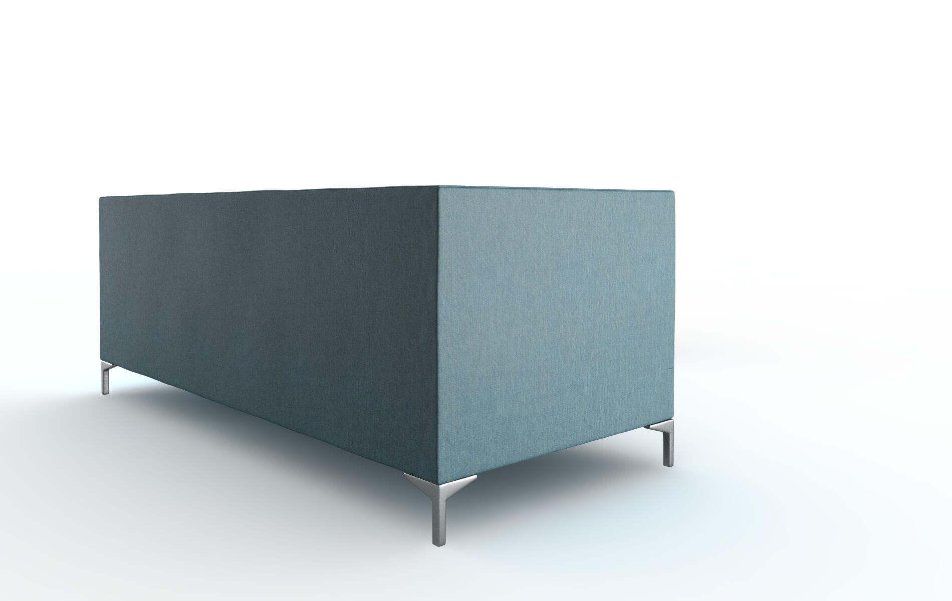 Gosford Hepburn Teal Sectional metal legs 3