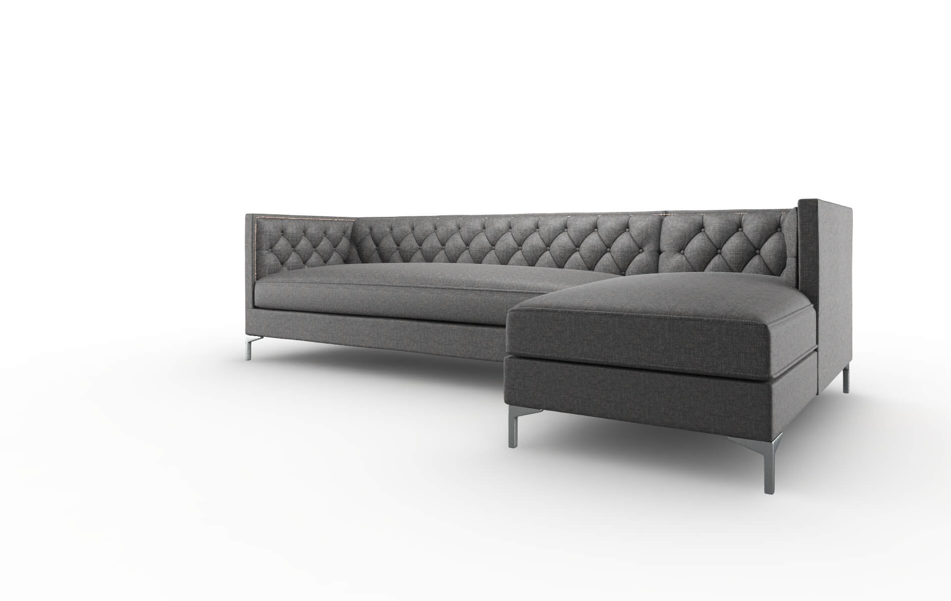 Gosford Insight Charcoal Panel metal legs 4