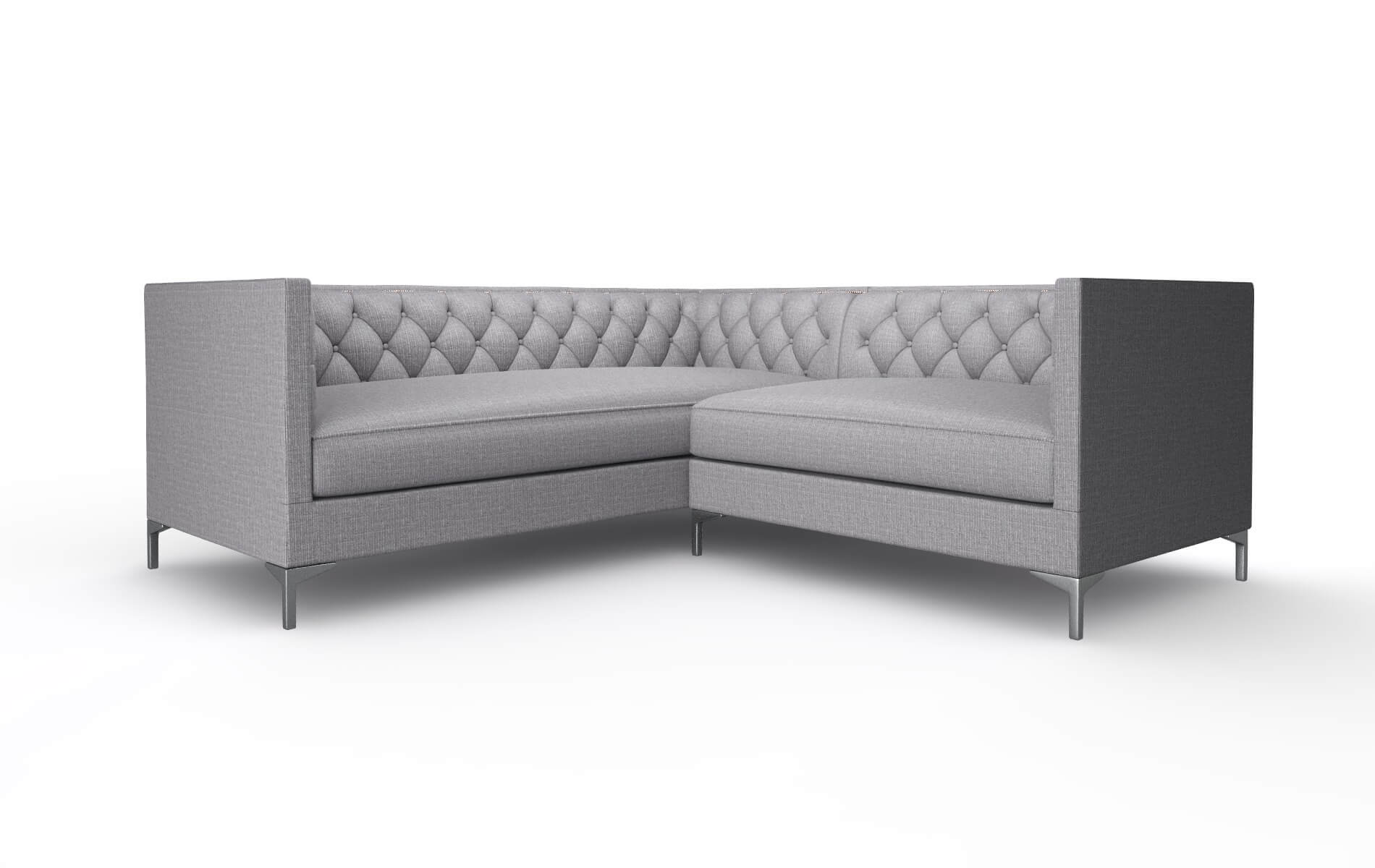 Gosford Insight Denim Sectional metal legs 1