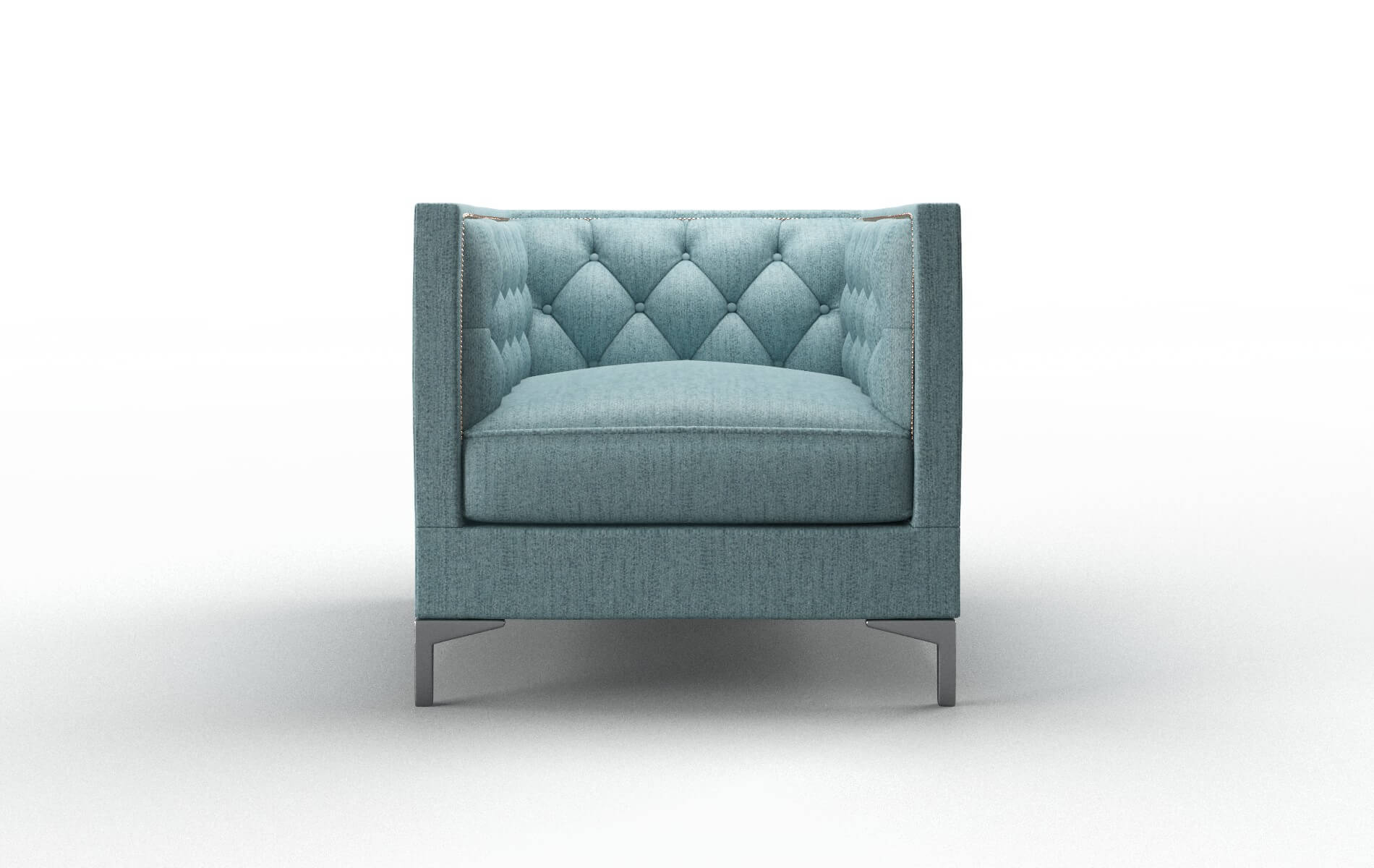 Gosford Insight peacock Chair Metal Legs  1