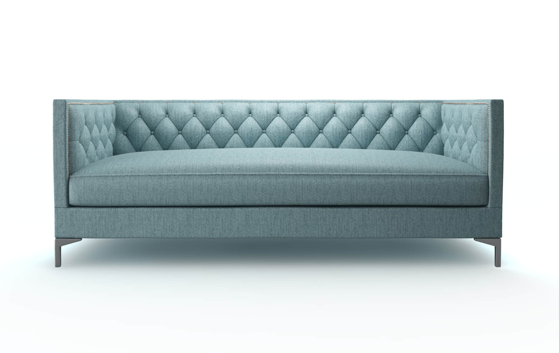 Gosford Insight Peacock Sofa metal legs 1