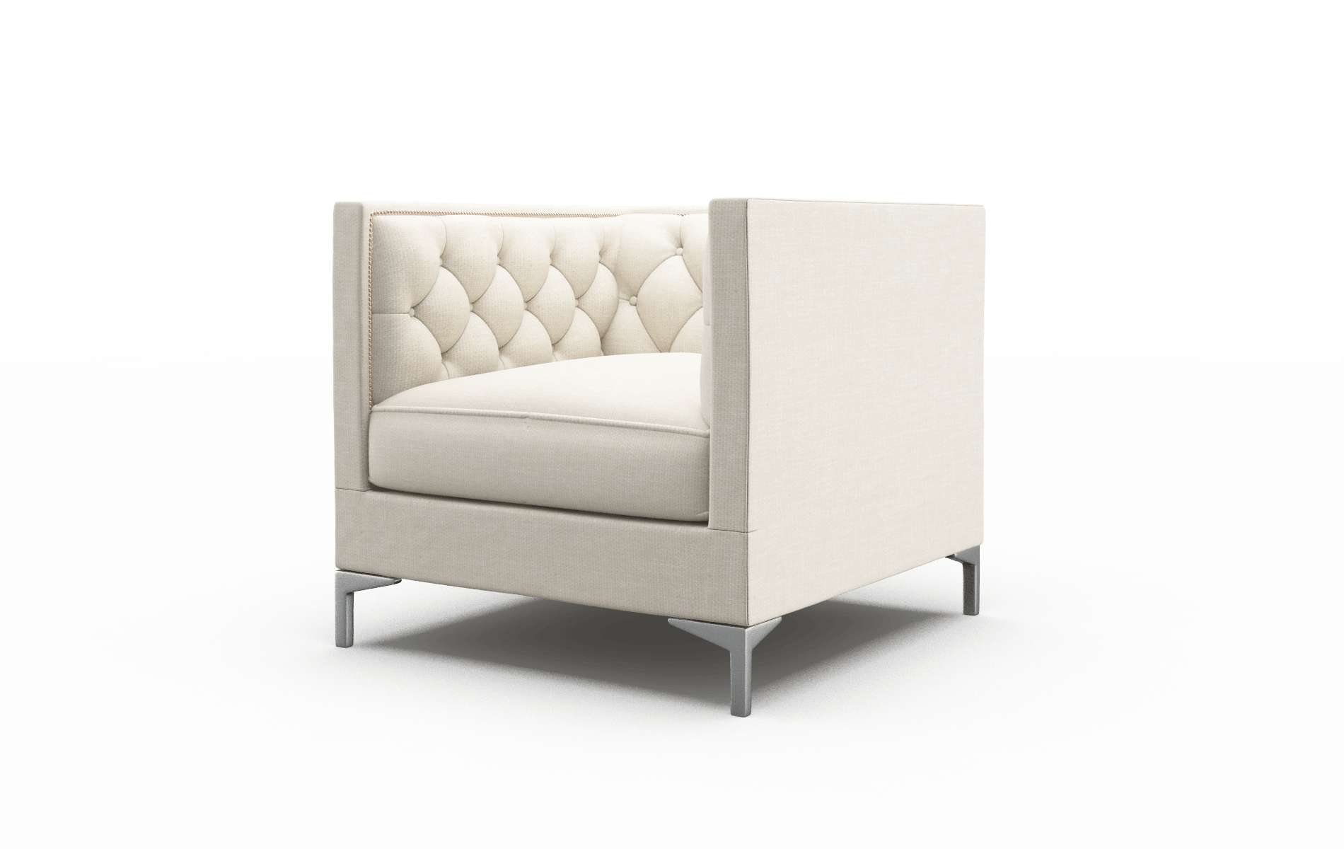 Gosford Keylargo Almond Chair metal legs 4