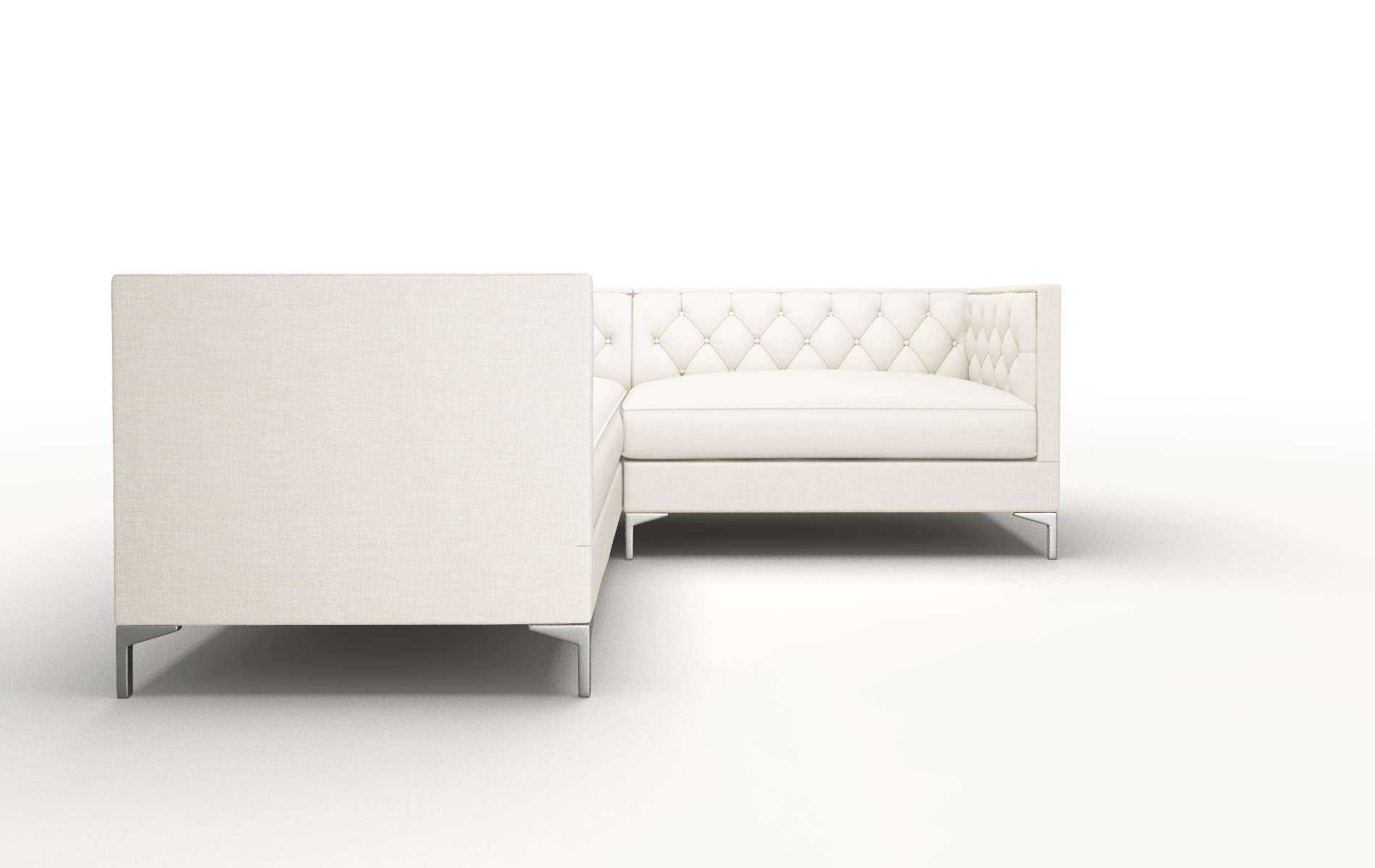 Gosford Keylargo Almond Sectional metal legs 2