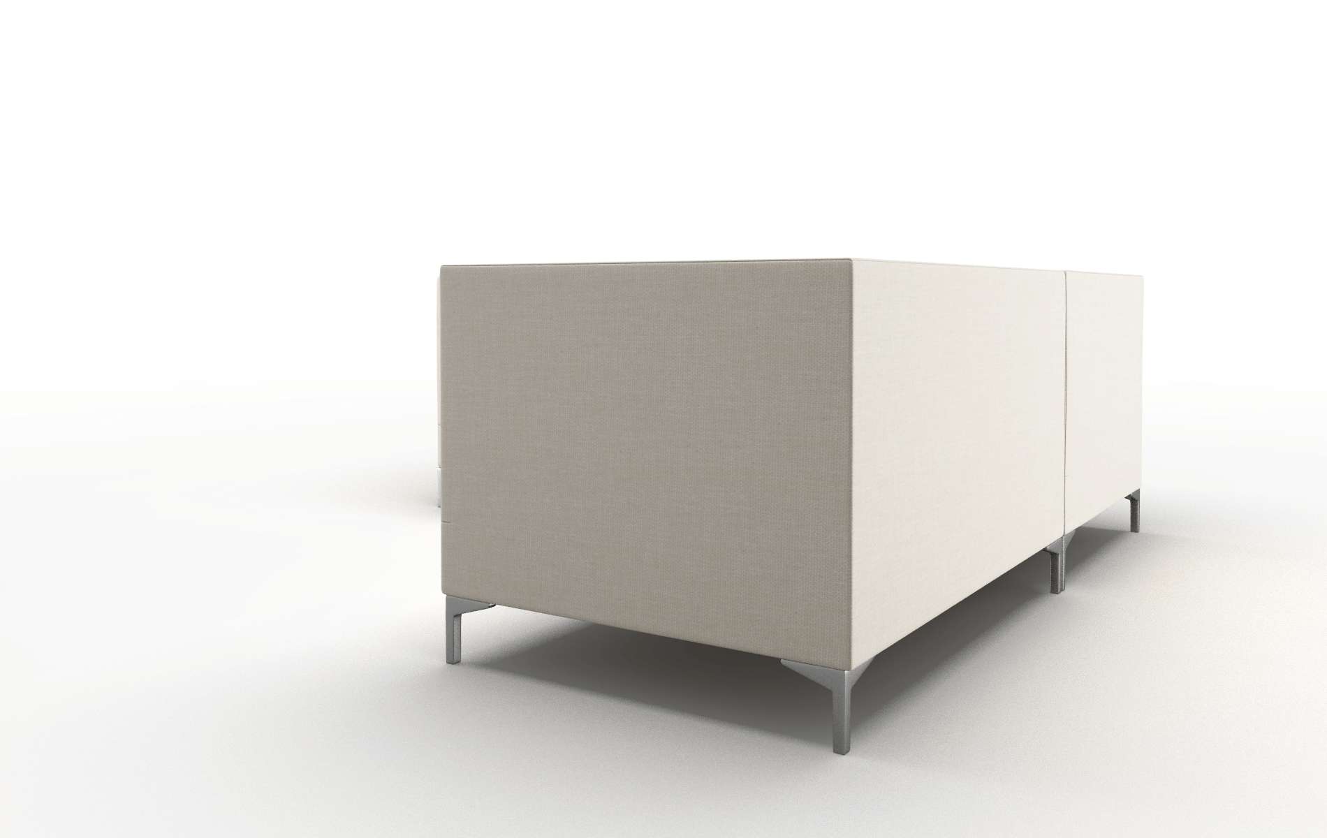 Gosford Keylargo Almond Sectional metal legs 4