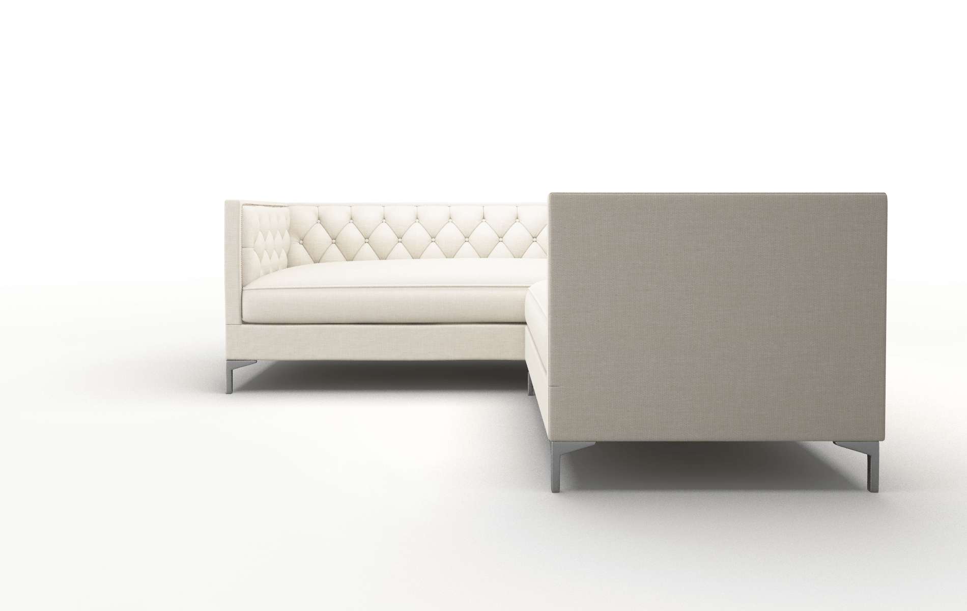 Gosford Keylargo Almond Sectional metal legs 5