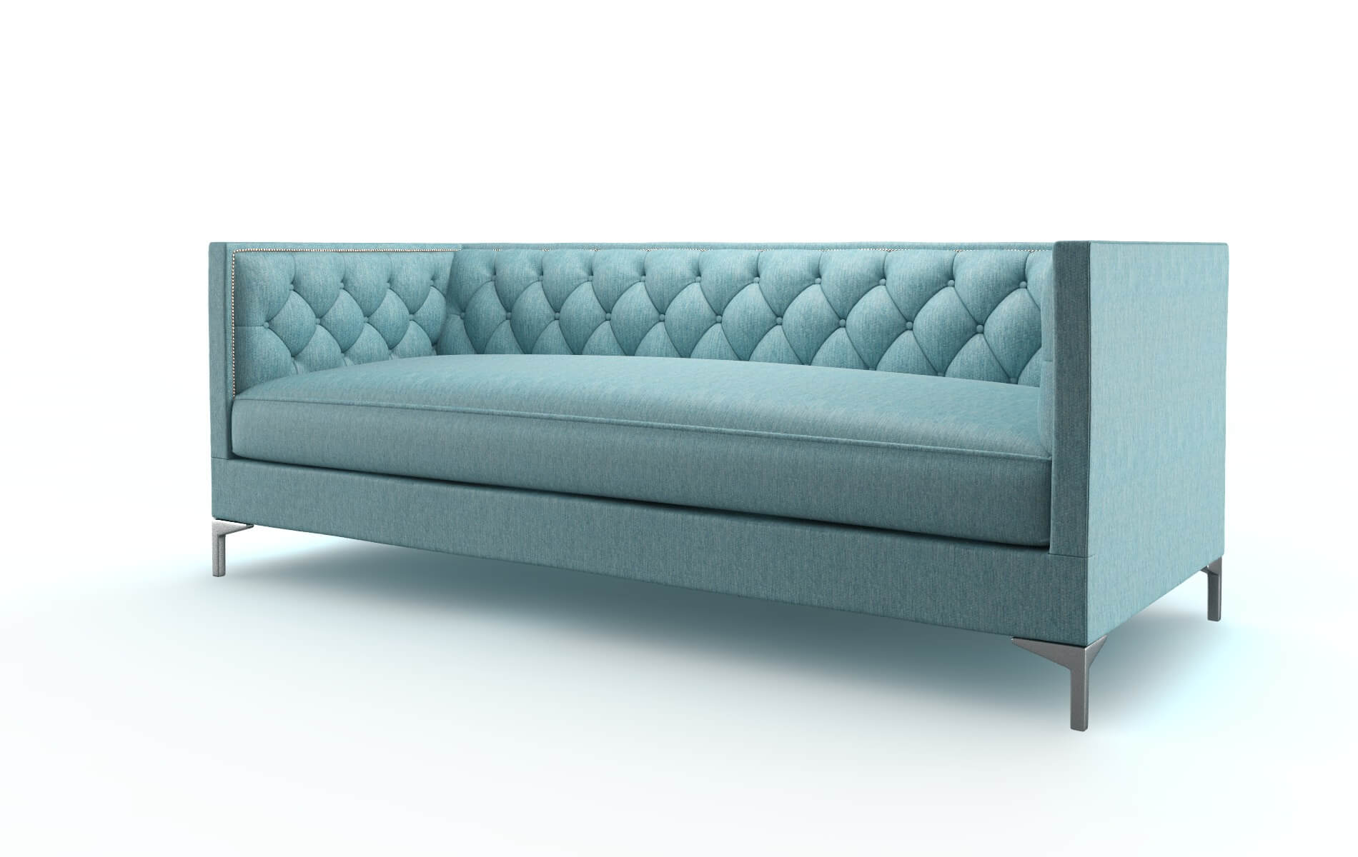 Gosford Lana Peacock Sofa metal legs 4
