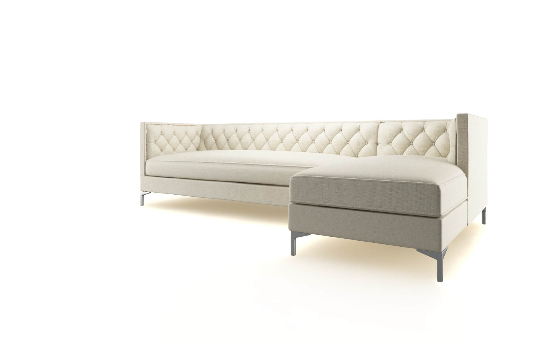 Gosford Lana Sand Panel metal legs 4