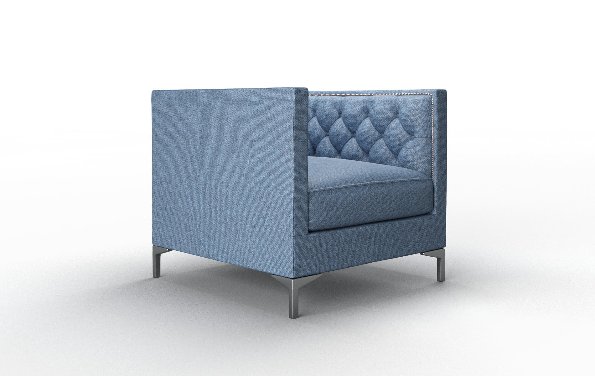 Gosford Leslie Indigo Chair metal legs 2