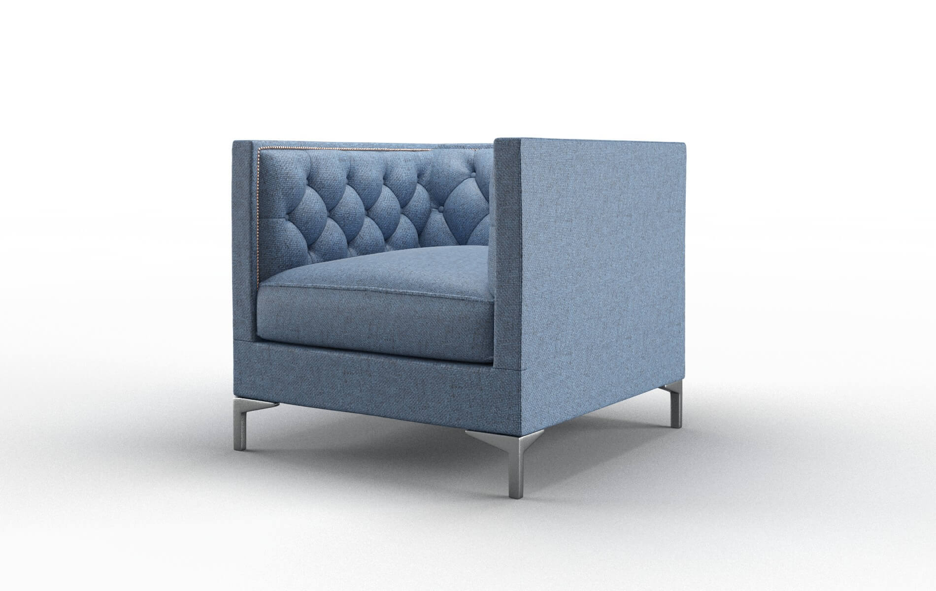 Gosford Leslie Indigo Chair metal legs 4