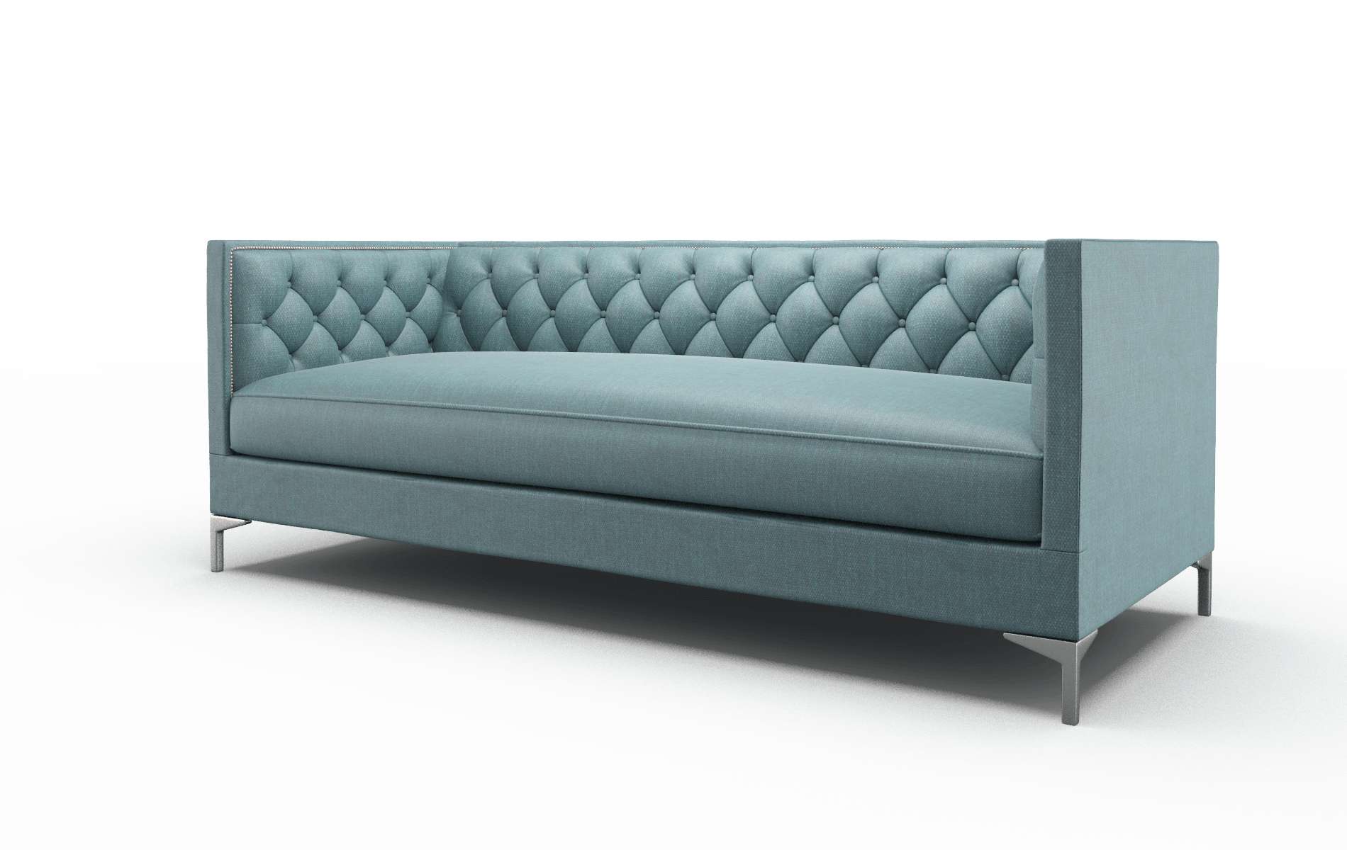 Gosford Leslie Peacock Sofa metal legs 4