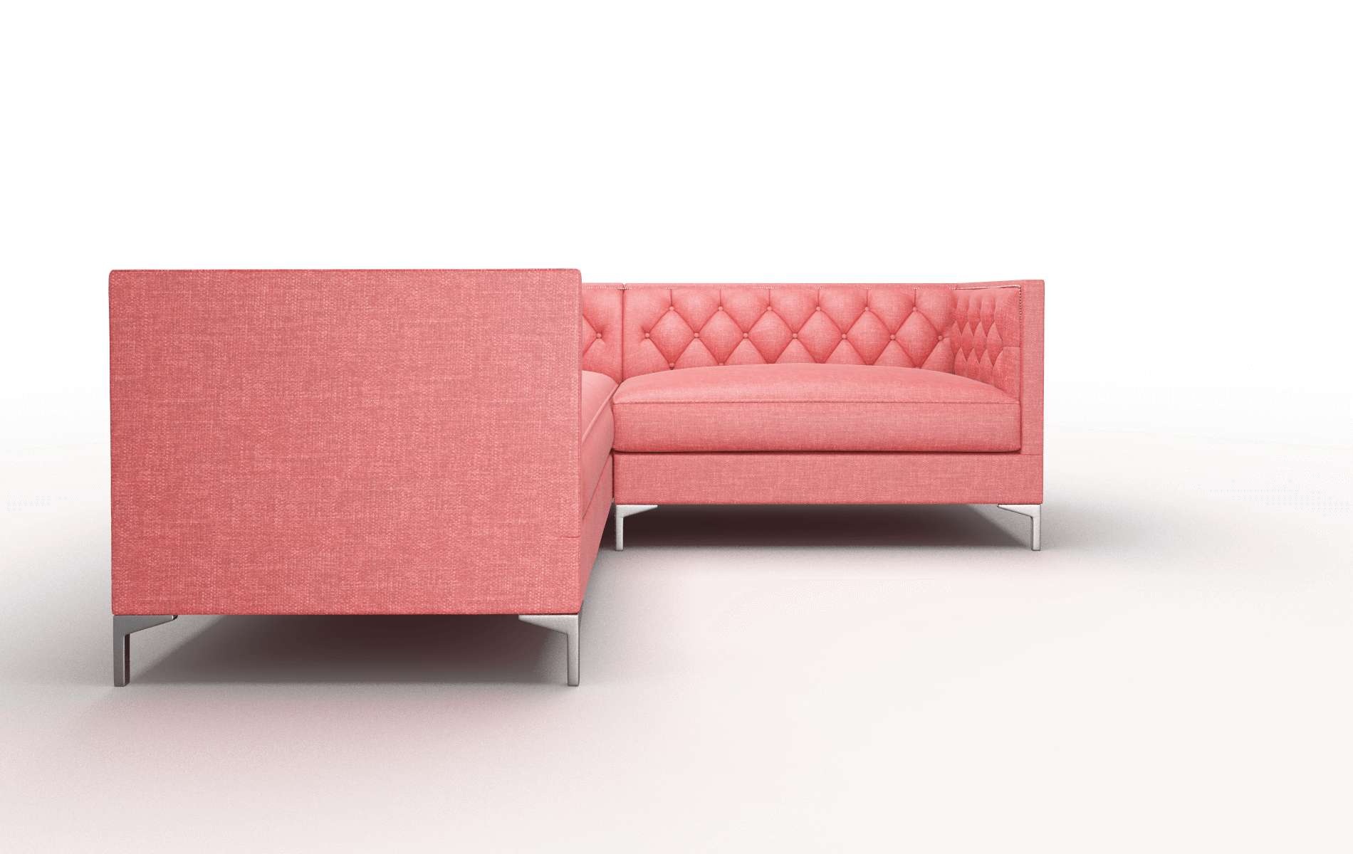 Gosford Leslie Poppy Sectional metal legs 2