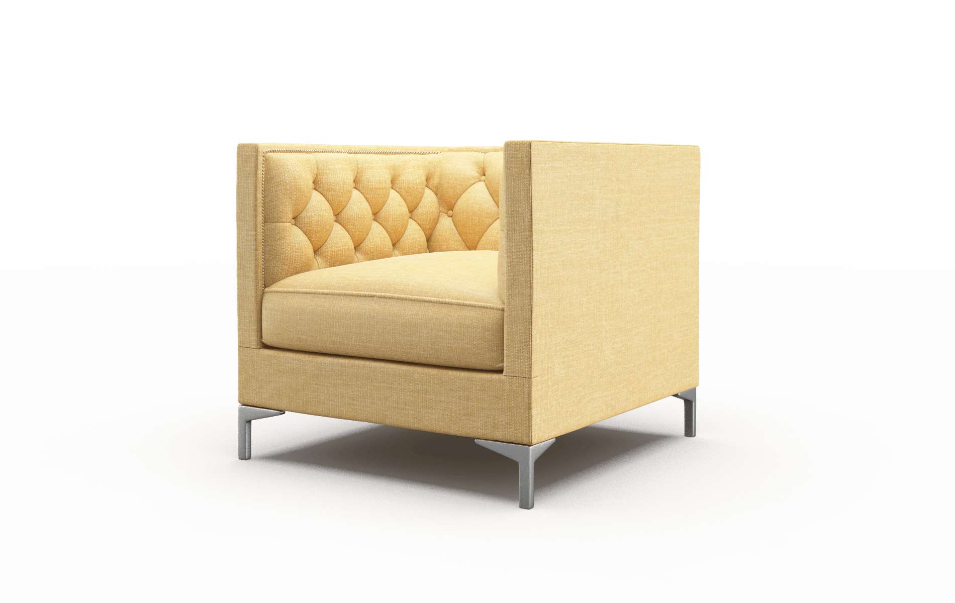 Gosford Leslie Saffron Chair metal legs 4