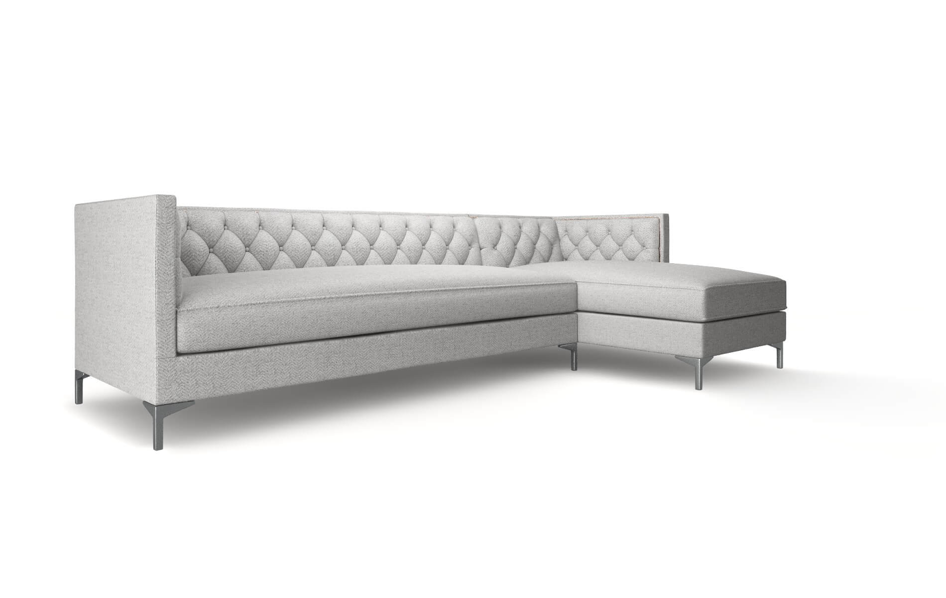 Gosford Malibu Dove Panel metal legs 2