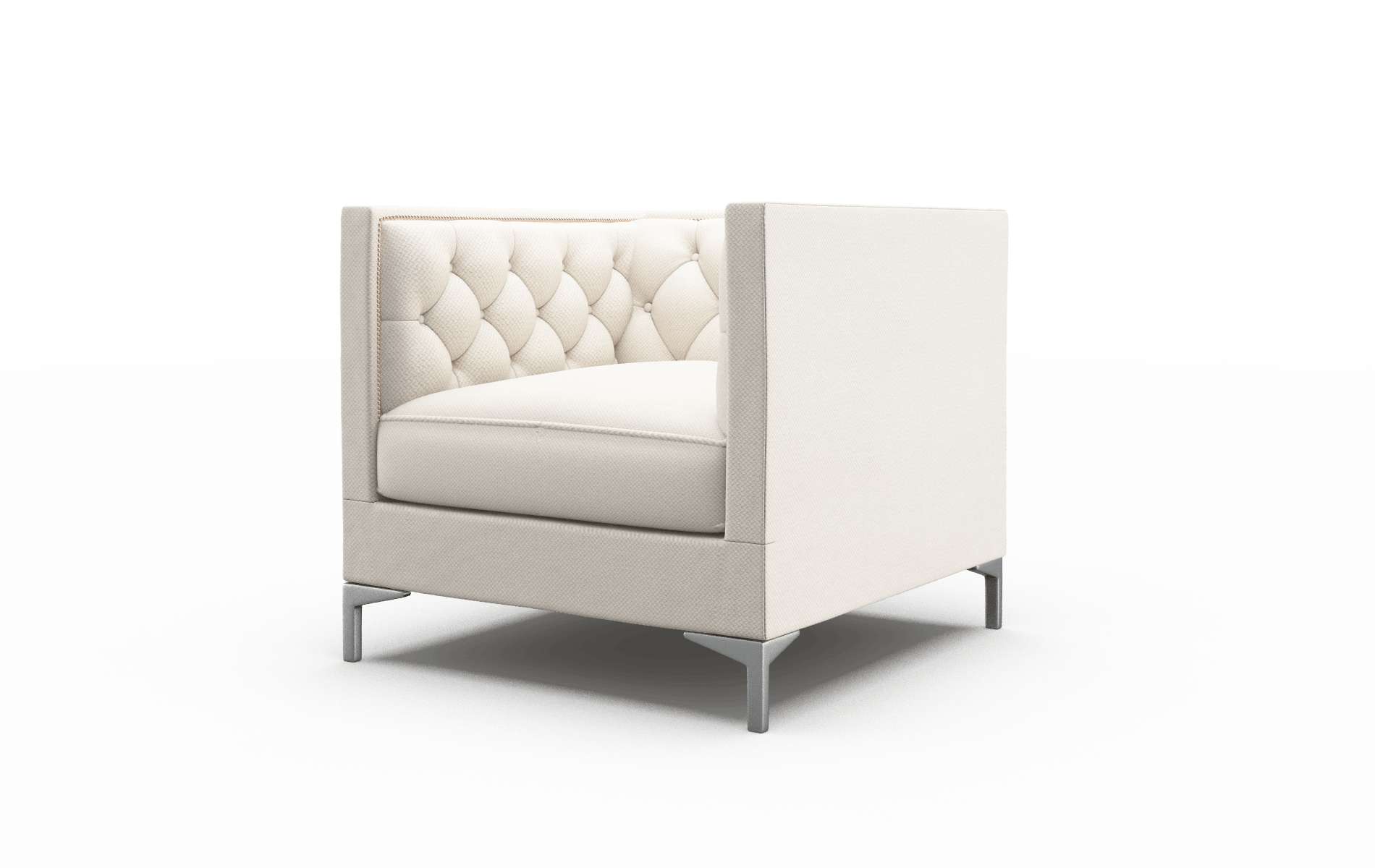 Gosford Malibu Linen Chair metal legs 4