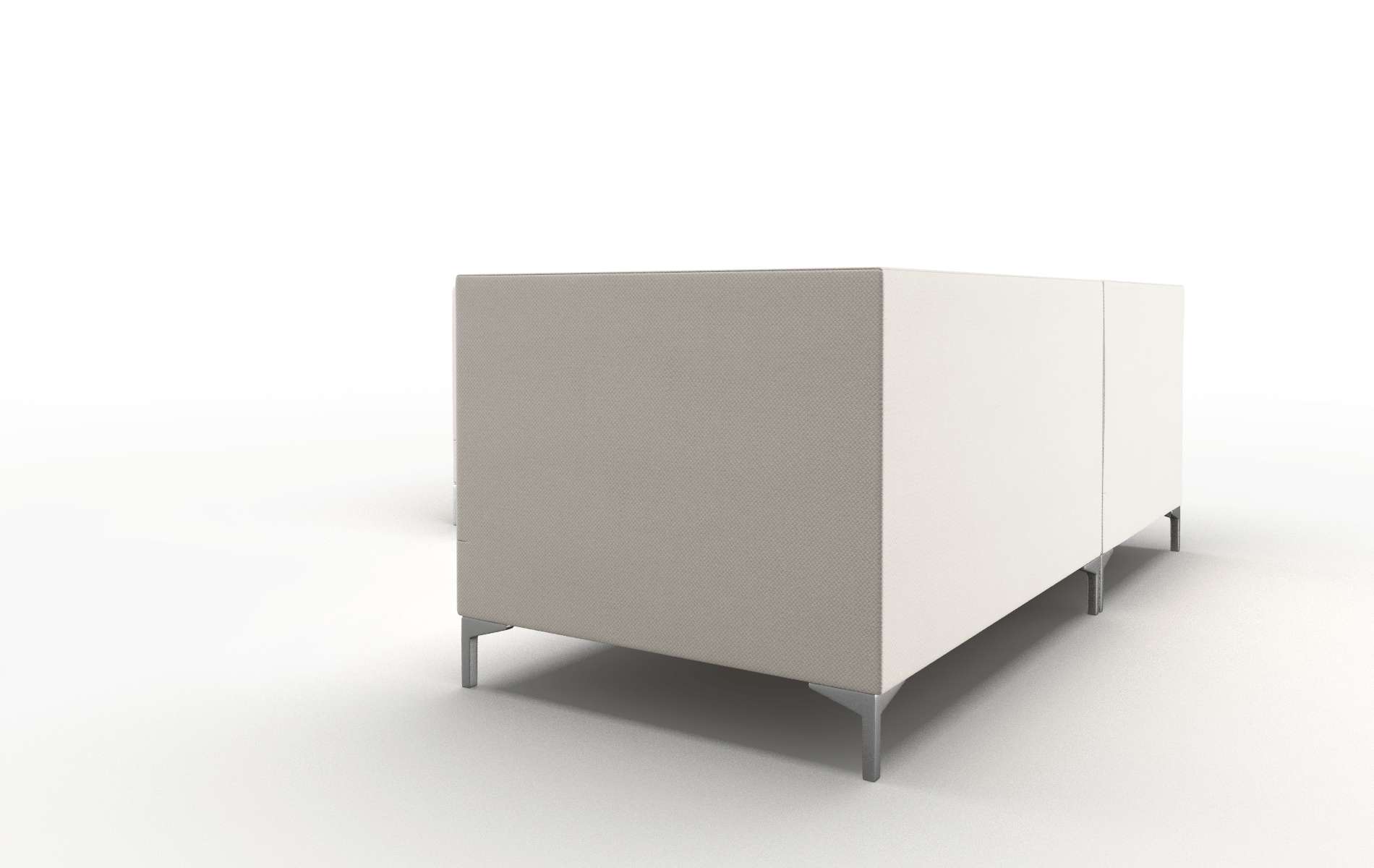 Gosford Malibu Linen Sectional metal legs 4