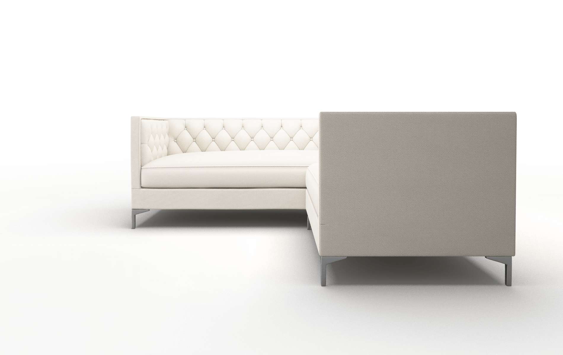 Gosford Malibu Linen Sectional metal legs 5