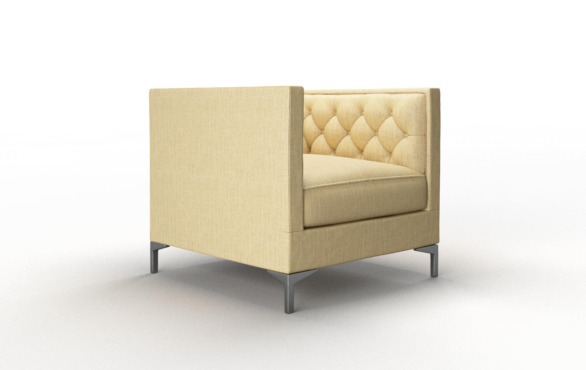 Gosford Malibu Maize Chair metal legs 2