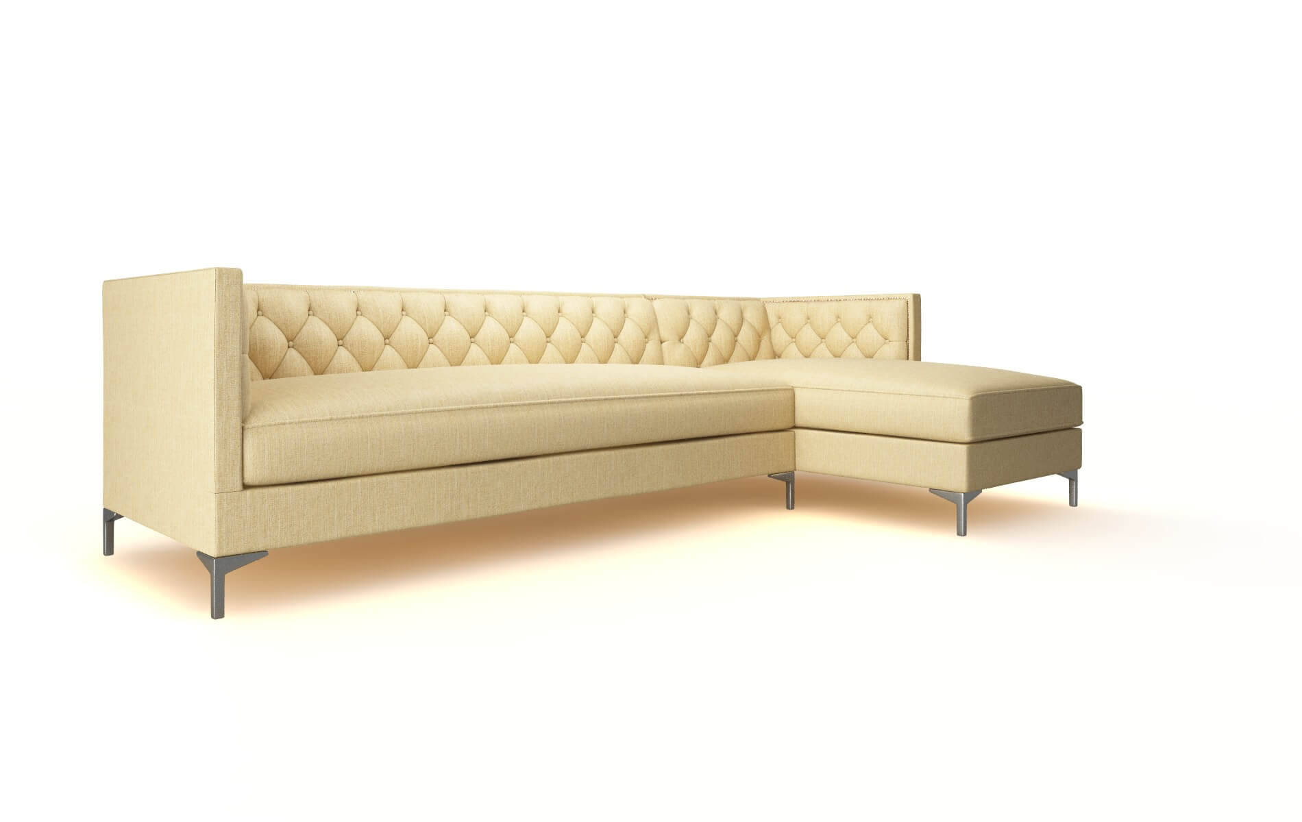 Gosford Malibu Maize Panel metal legs 2