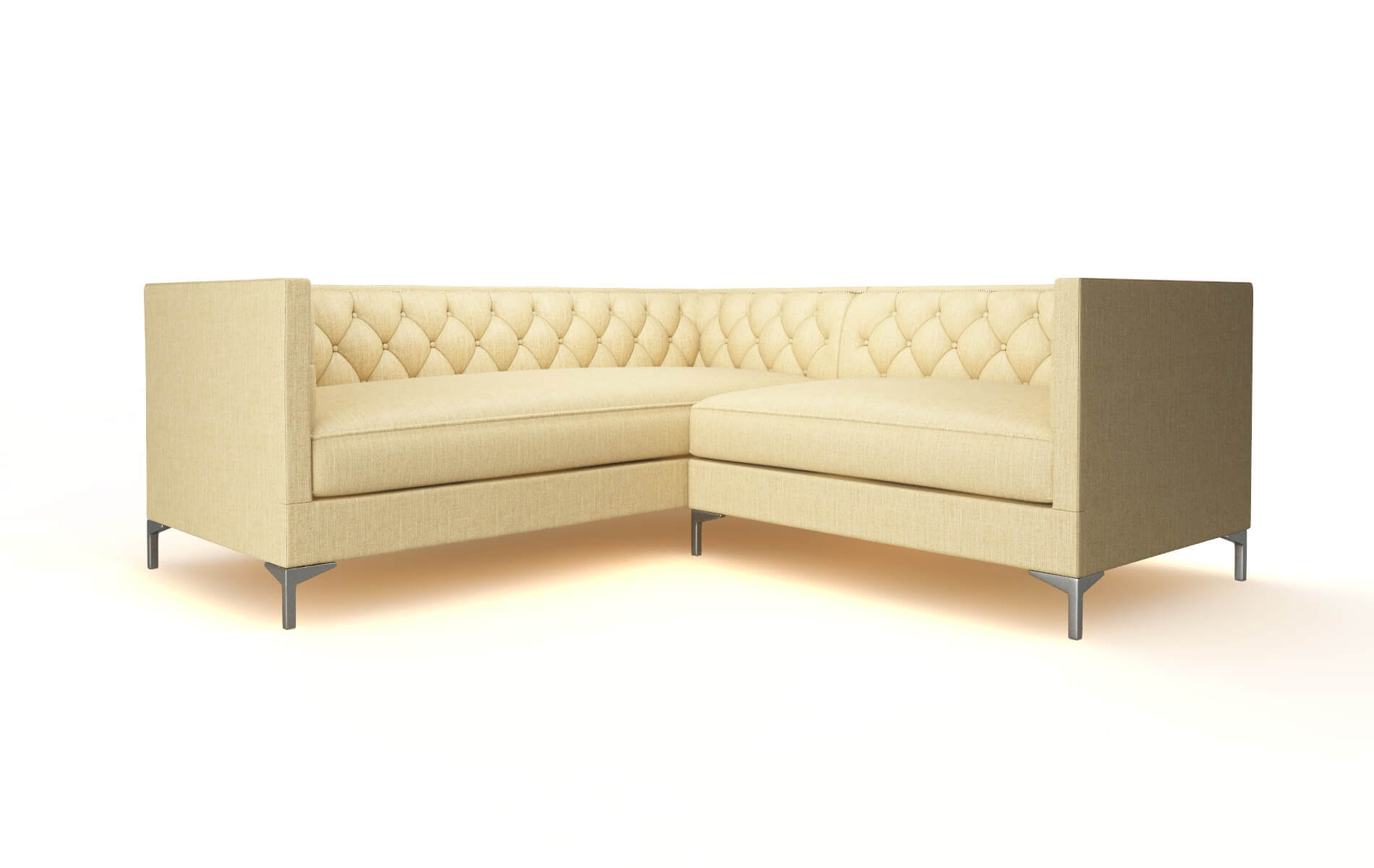 Gosford Malibu maize Sectional Metal Legs  1