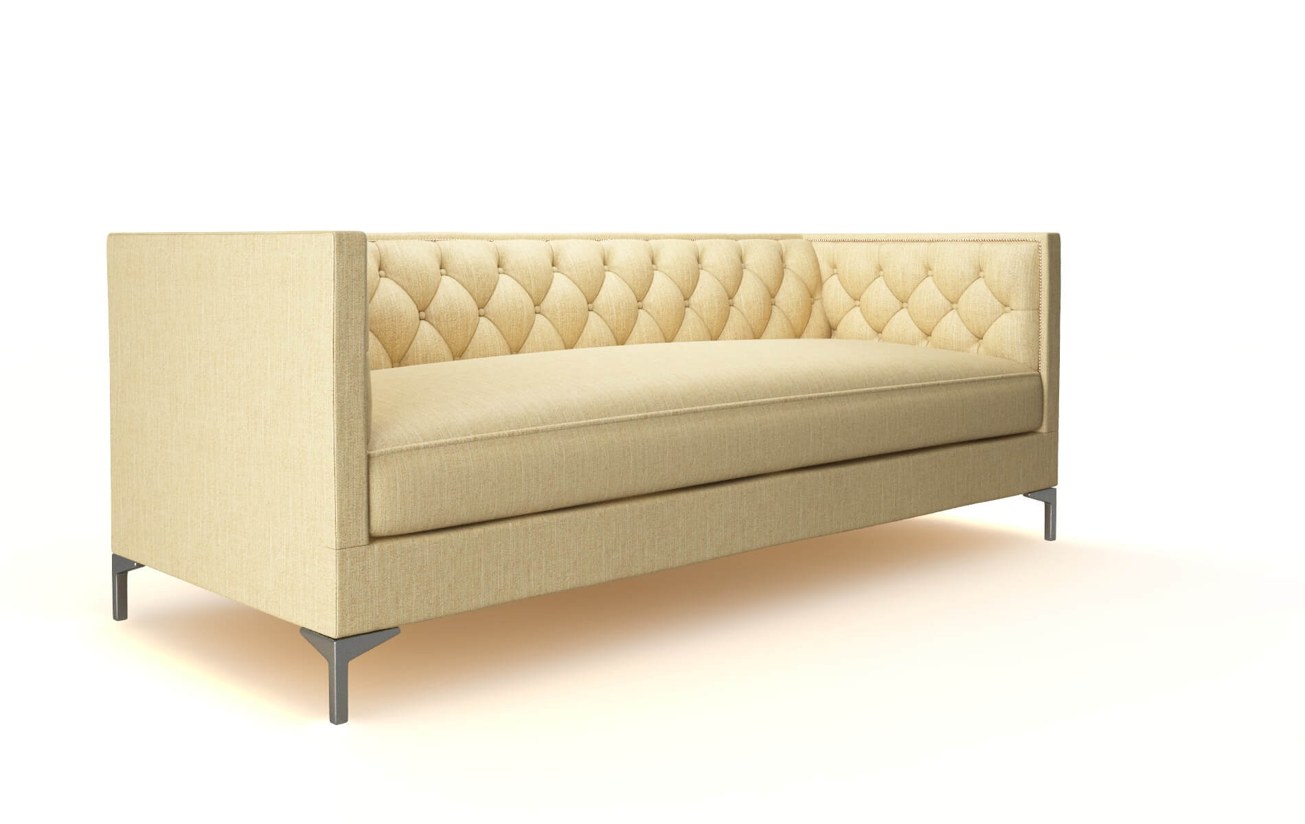 Gosford Malibu Maize Sofa metal legs 2