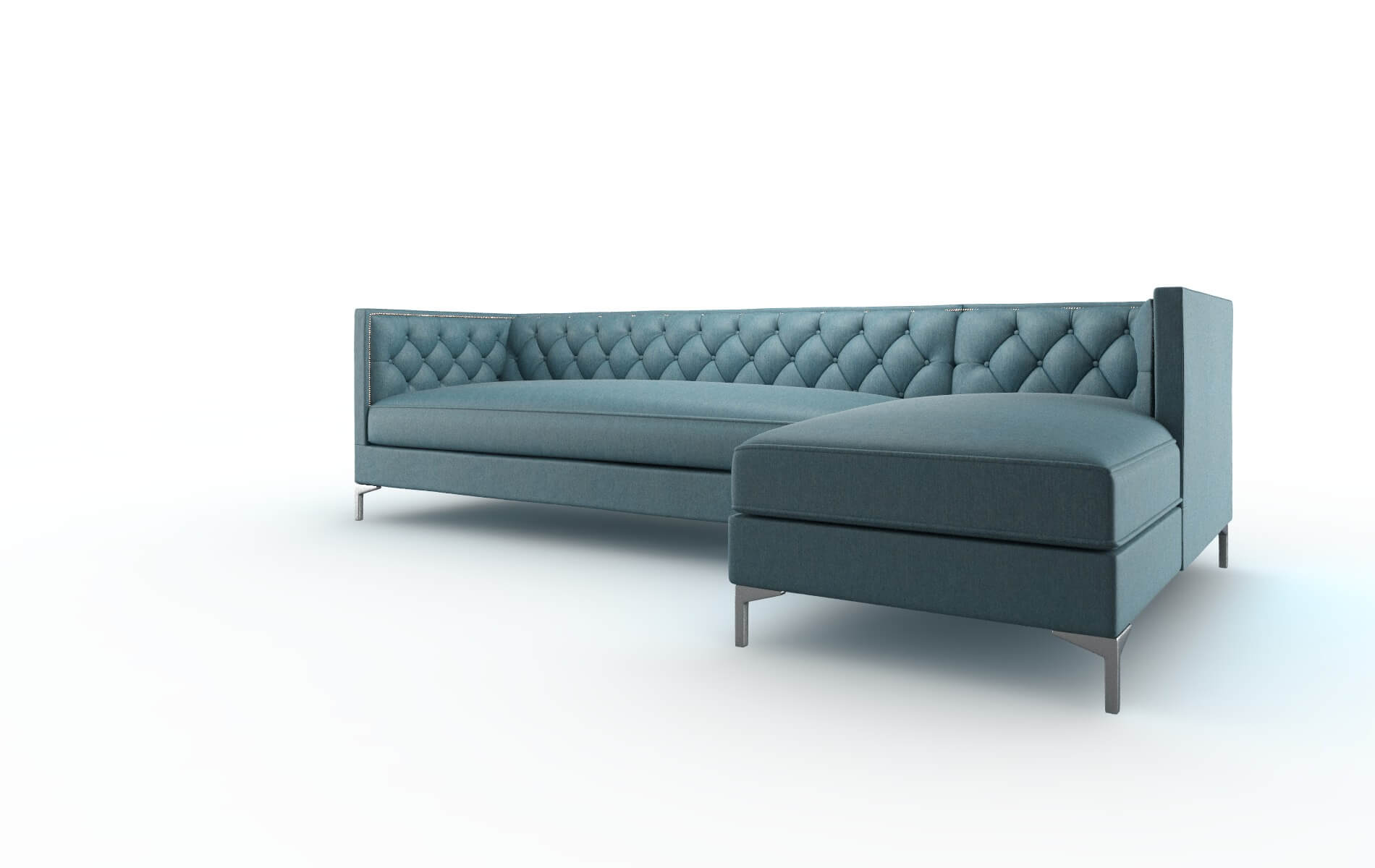 Gosford Merit Peacock Panel metal legs 4