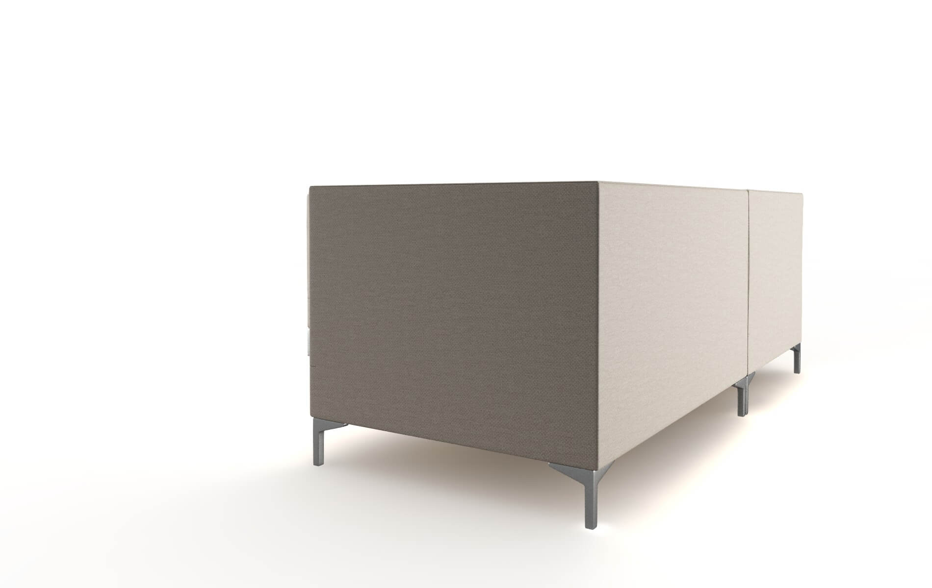 Gosford Naples Almond Sectional metal legs 4