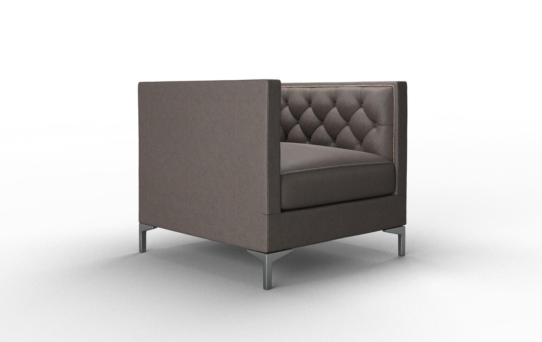 Gosford Naples Graphite Chair metal legs 2